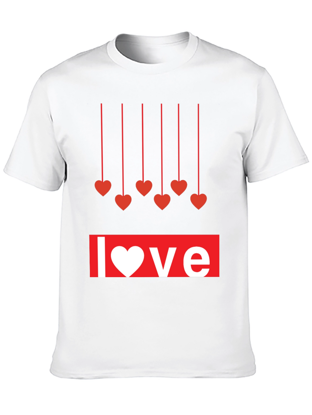 Love Heartstrings Graphic Tee - Black
