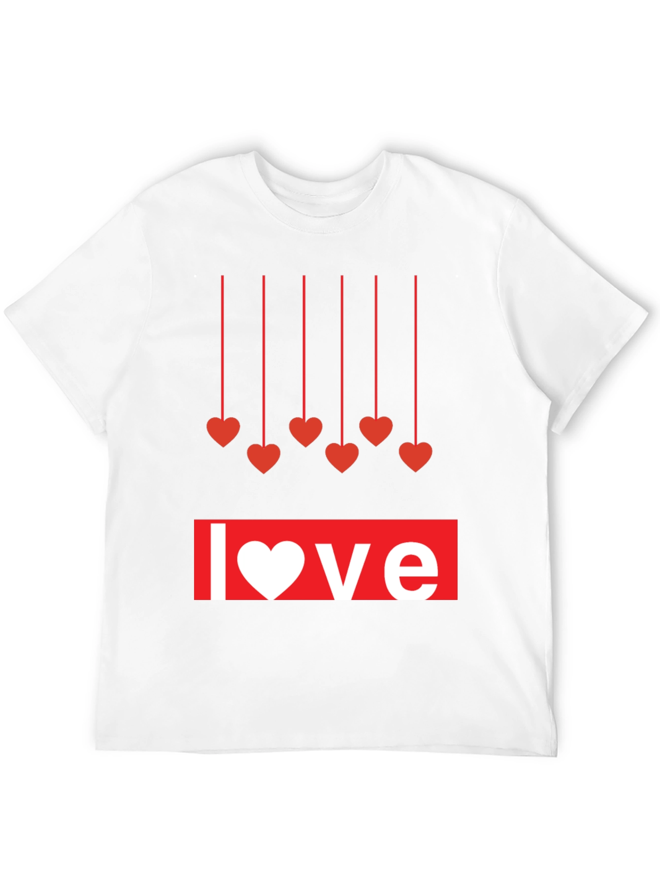 Love Heartstrings Graphic Tee - Black