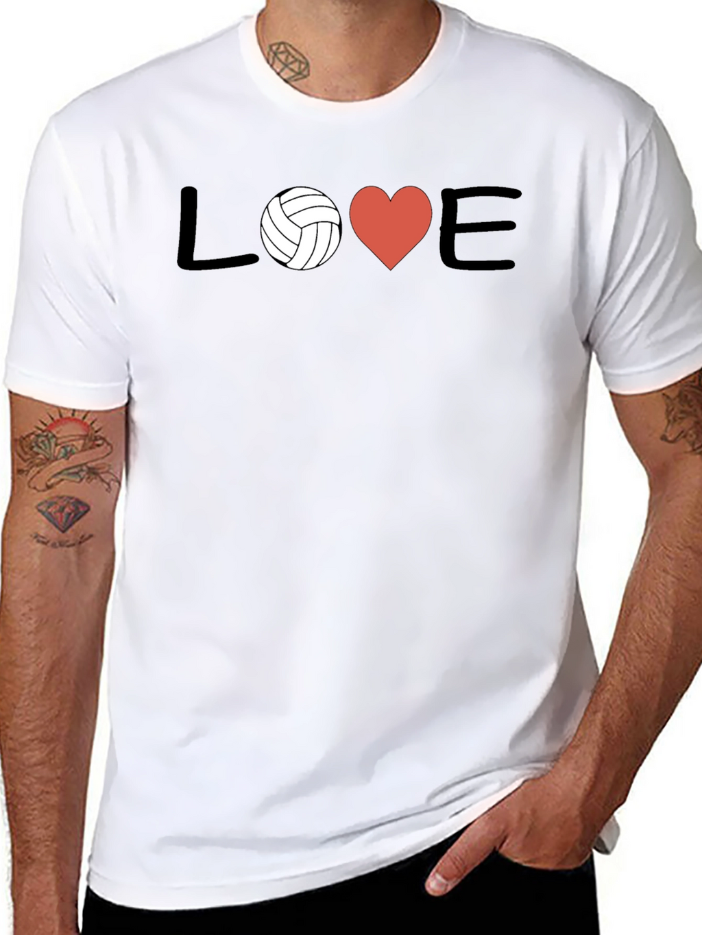 Volleyball Love Graphic T-Shirt