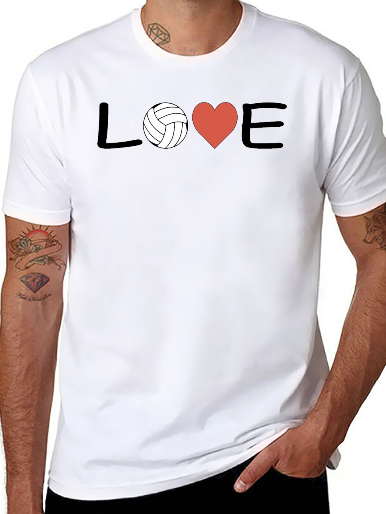Volleyball Love Graphic T-Shirt