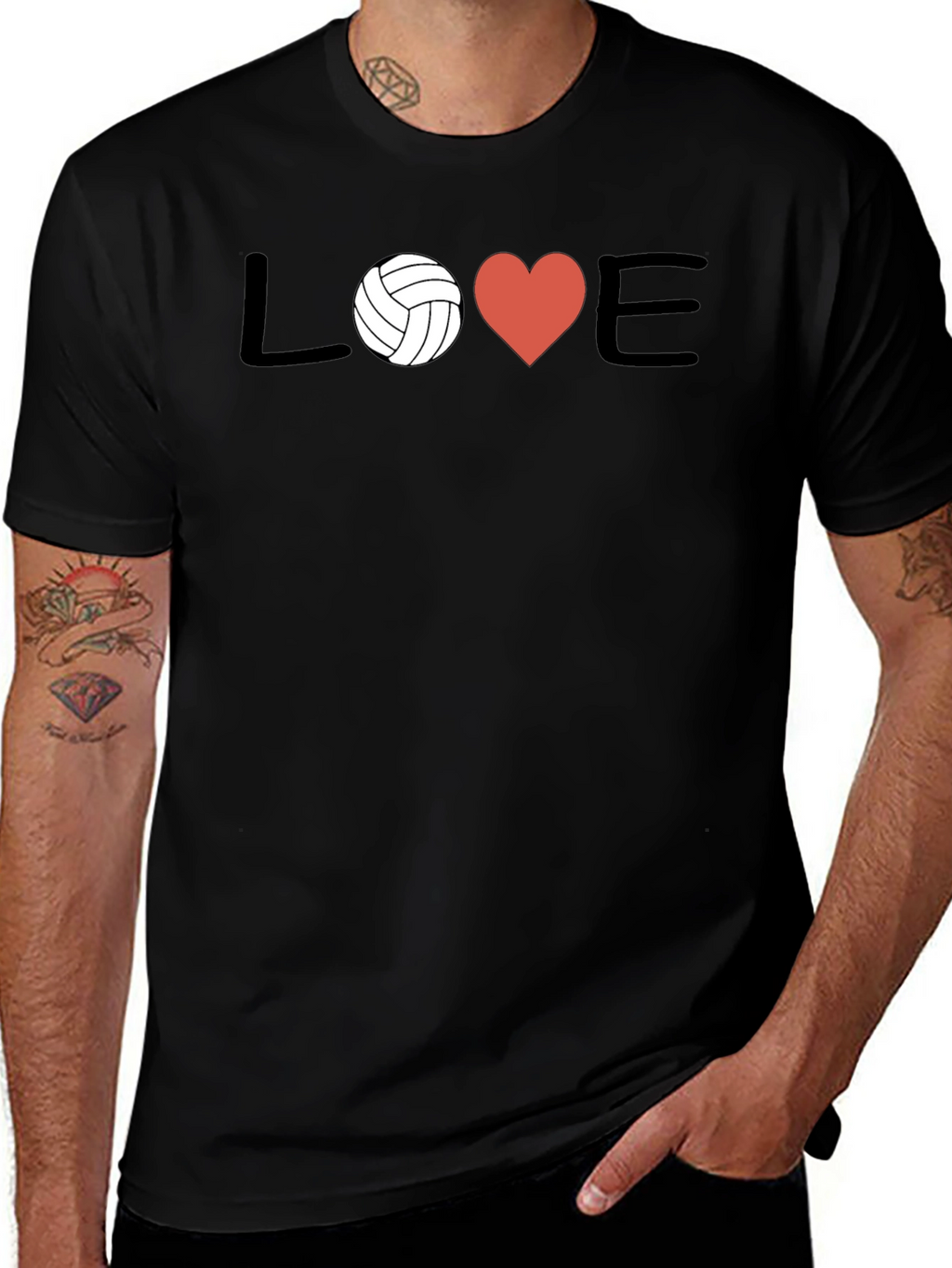 Volleyball Love Graphic T-Shirt