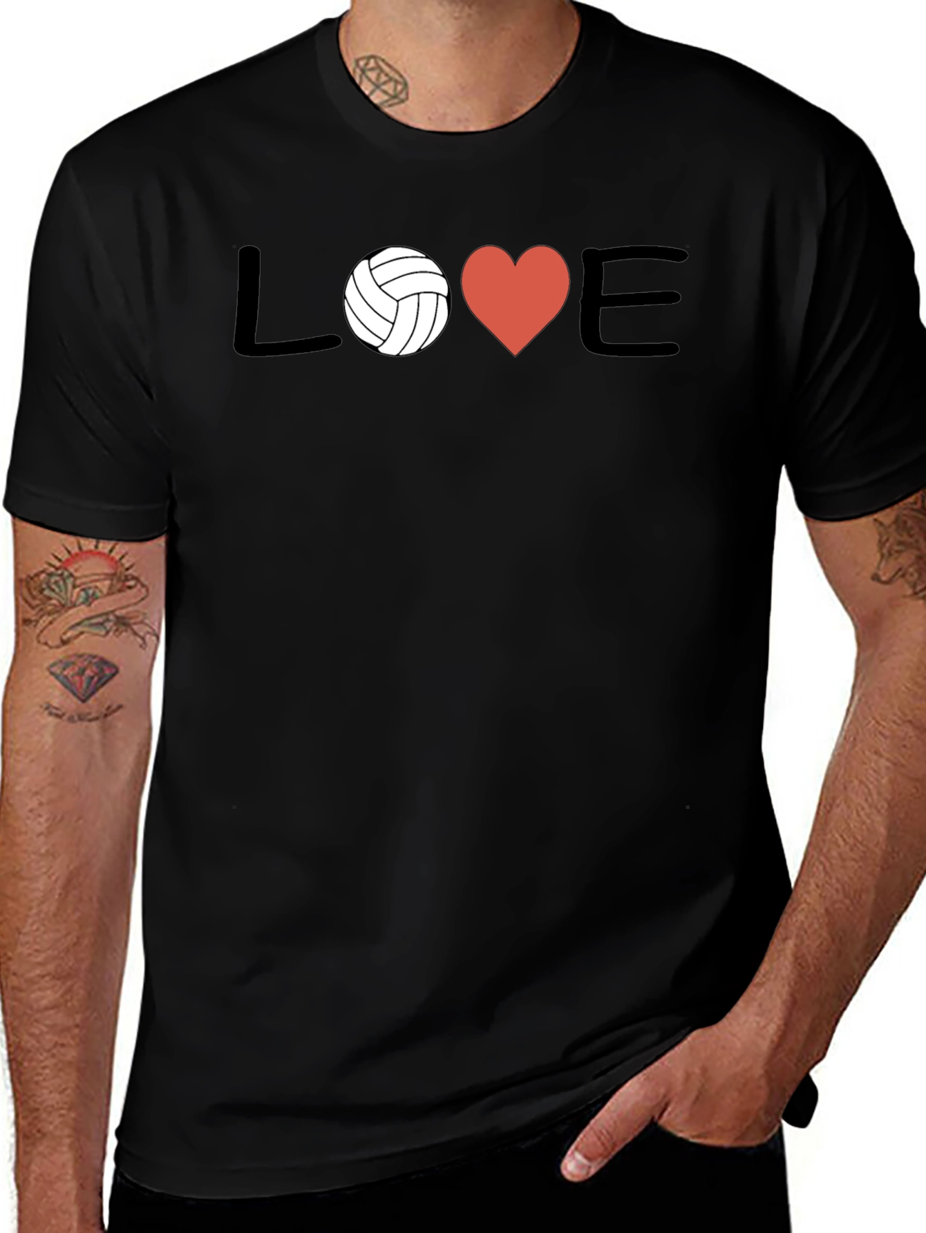 Volleyball Love Graphic T-Shirt