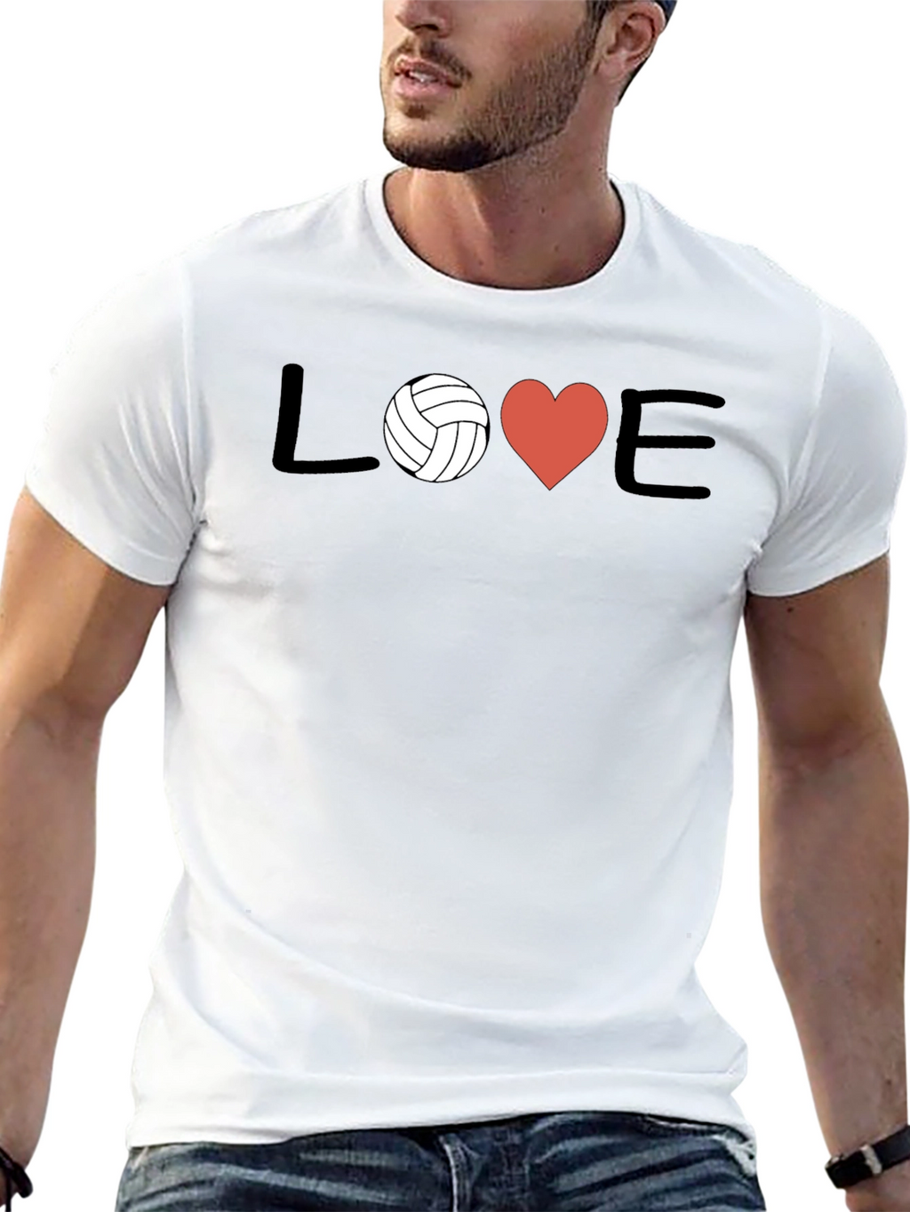 Volleyball Love Graphic T-Shirt