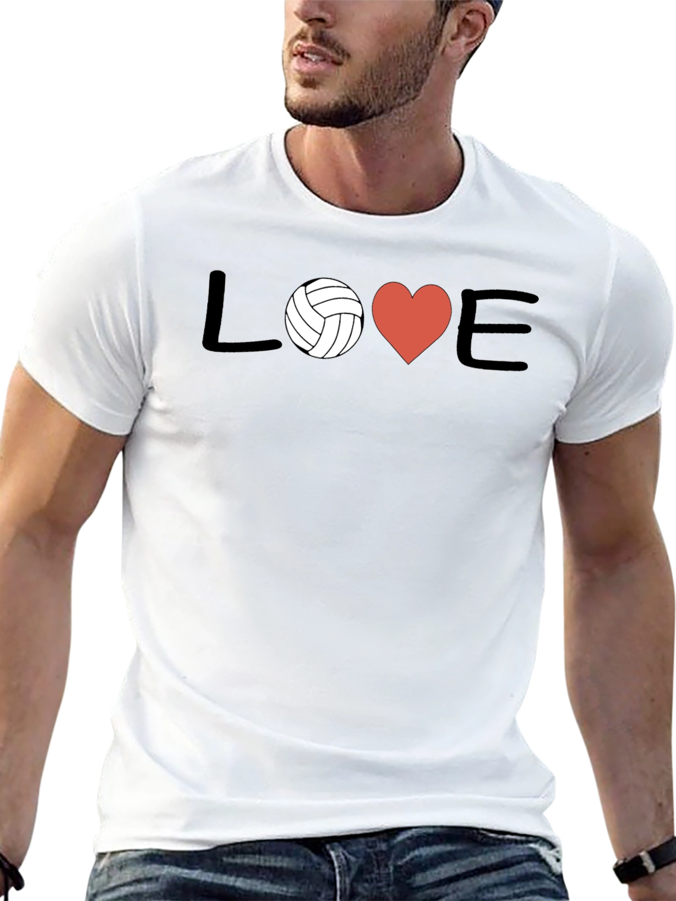 Volleyball Love Graphic T-Shirt