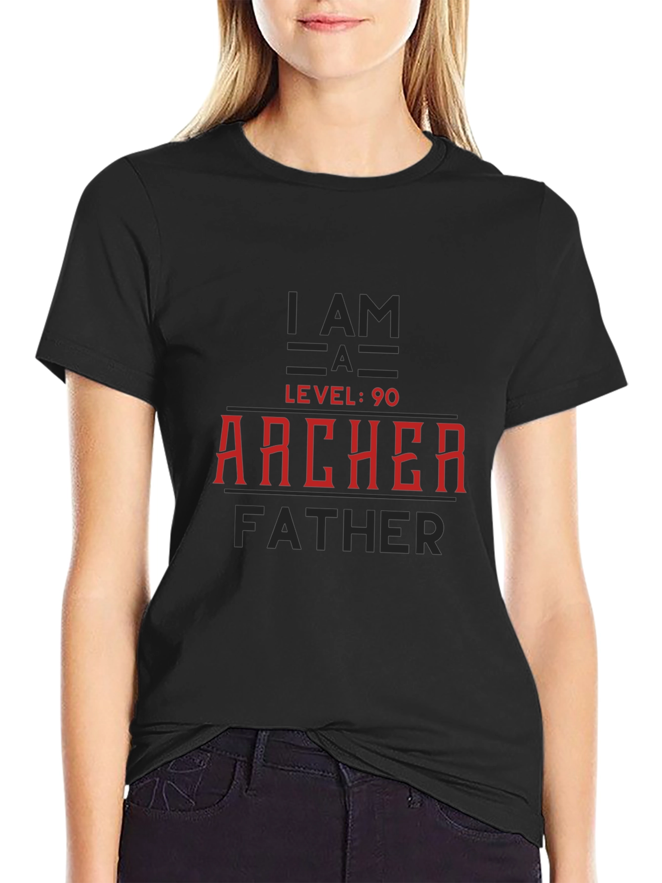 Archer Father T-Shirt - Level 90 Dad Tee