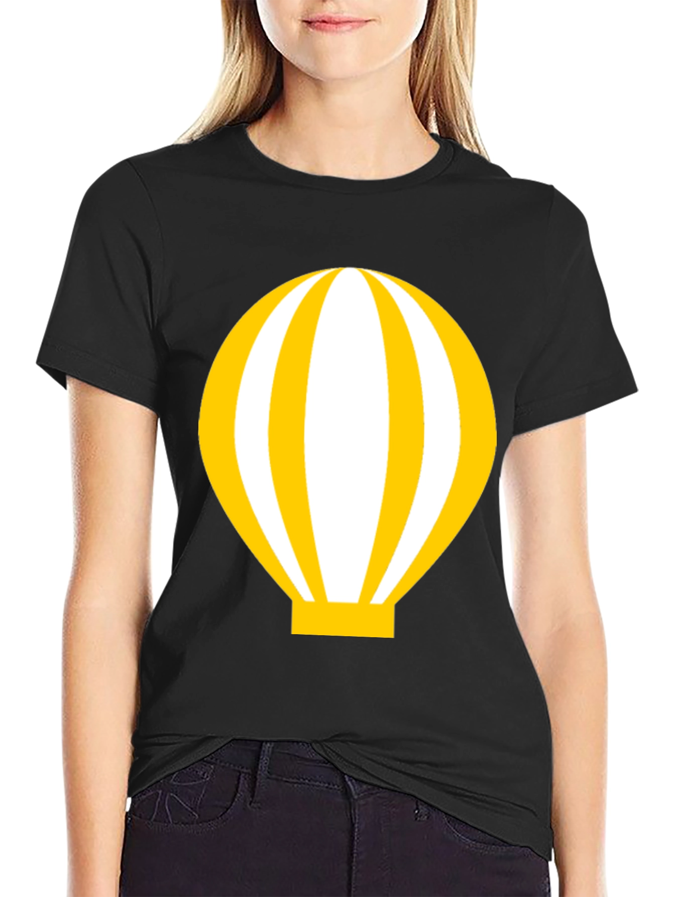 Balloon Graphic Black T-Shirt