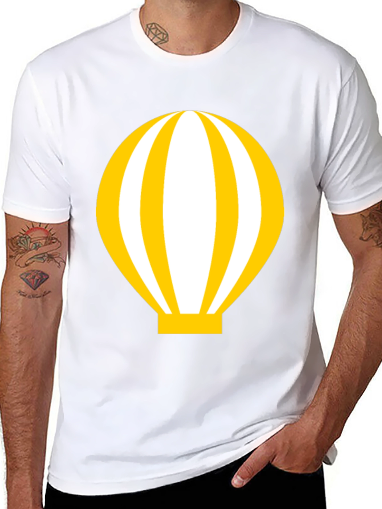 Balloon Graphic Black T-Shirt