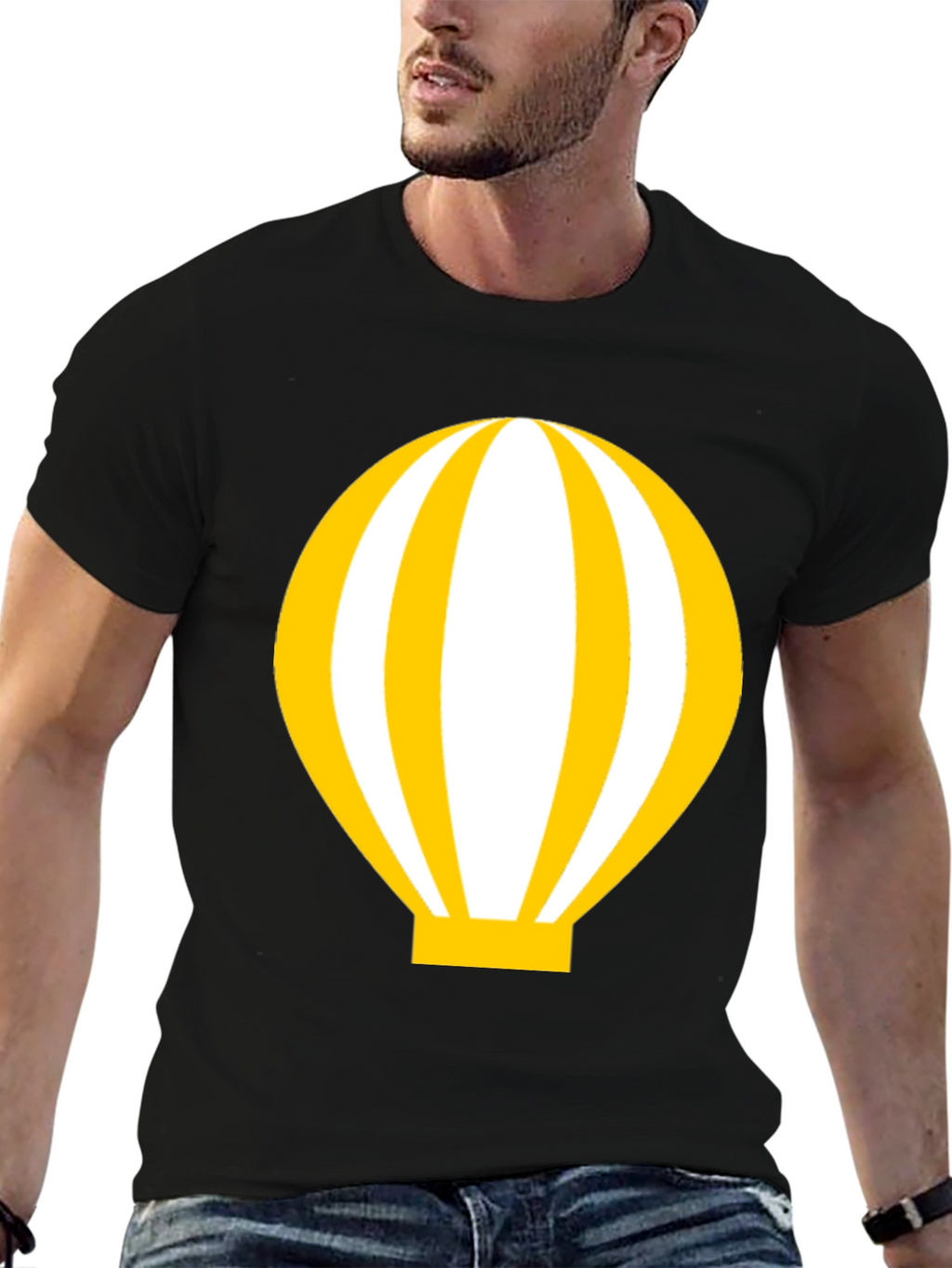 Balloon Graphic Black T-Shirt