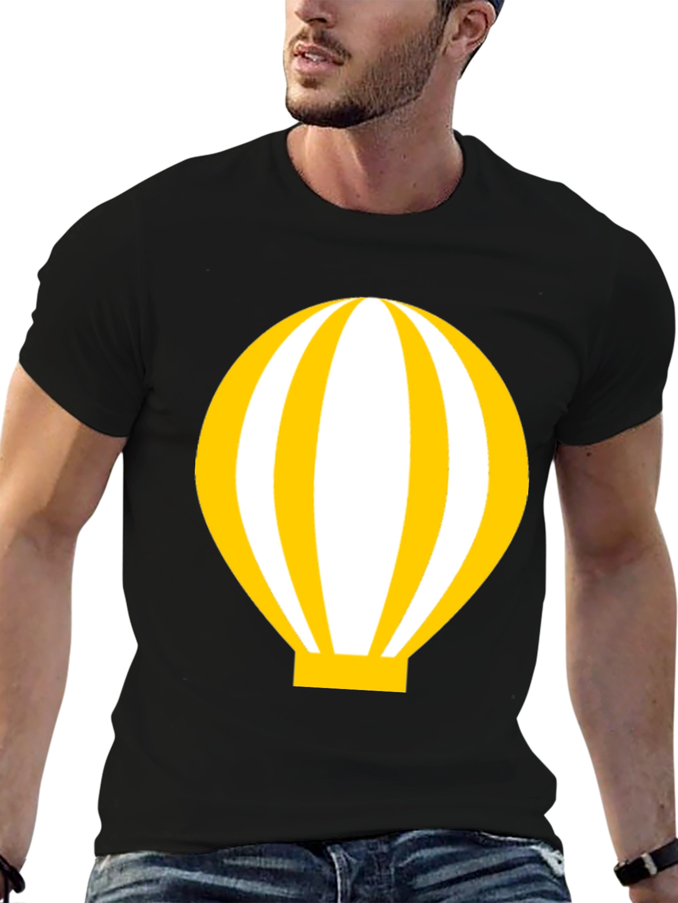 Balloon Graphic Black T-Shirt