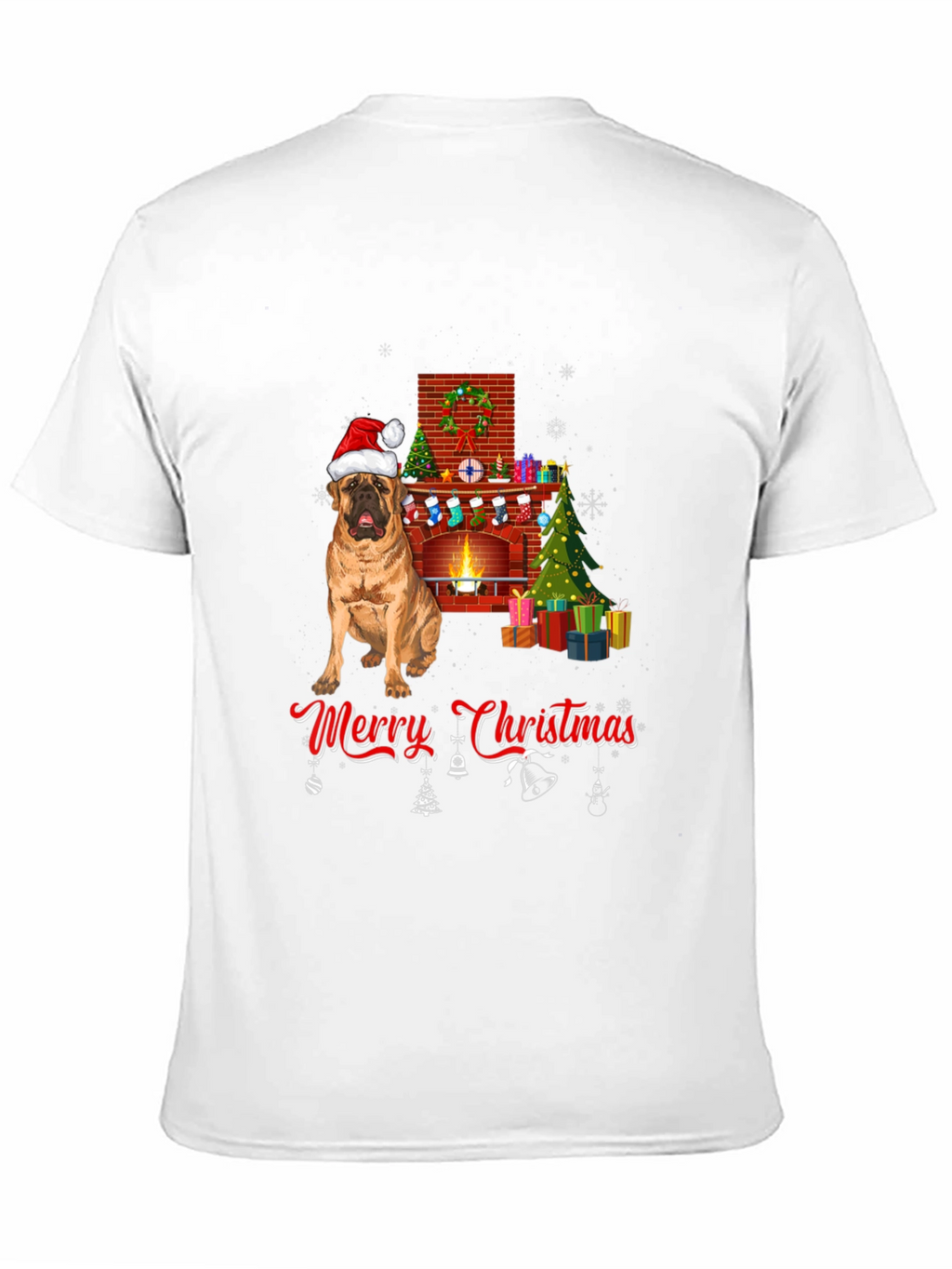 Dog Breed Christmas Fireplace T-Shirt