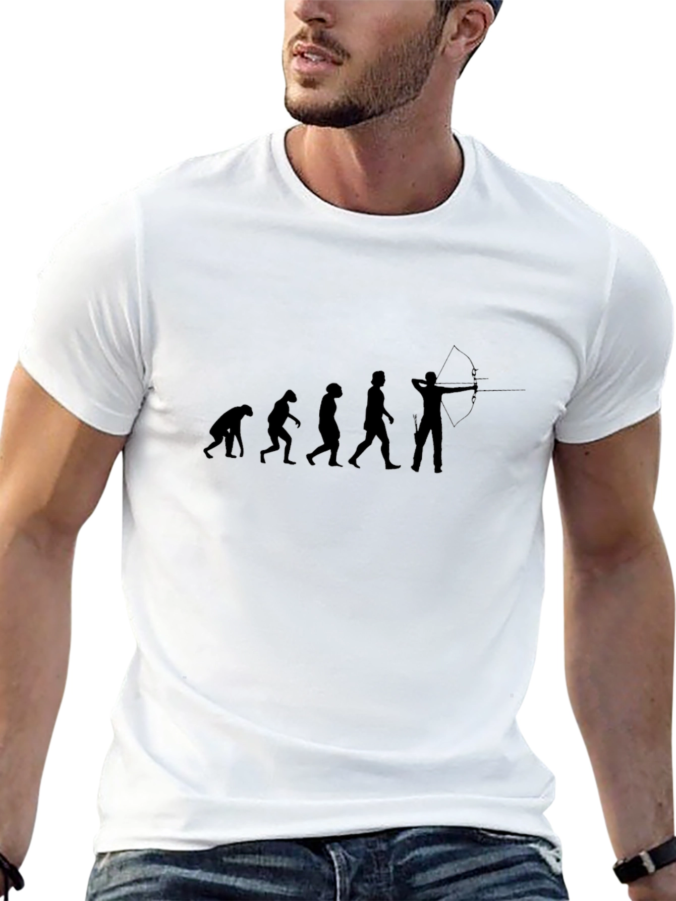 Archer Evolution T-Shirt - Black Graphic Tee