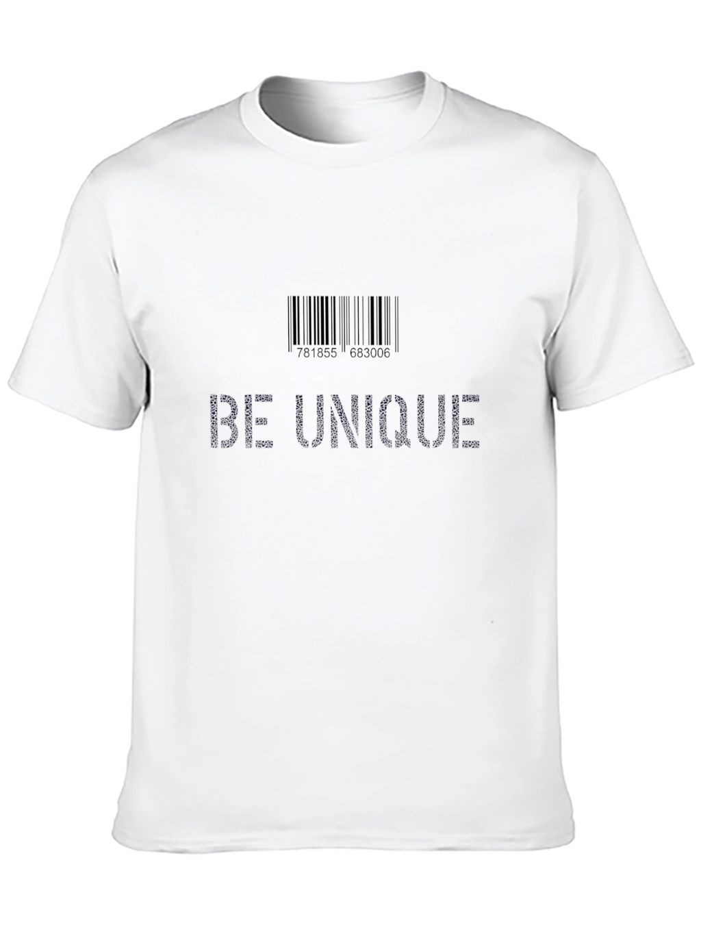 Be Unique Graphic Tee - Black Unisex T-Shirt