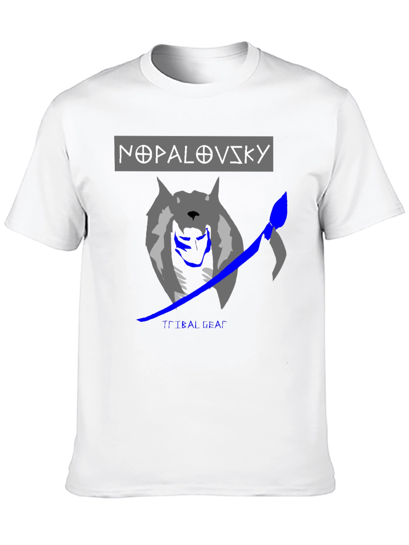 Nopalovsky Tribal Gear Wolf Graphic T-Shirt