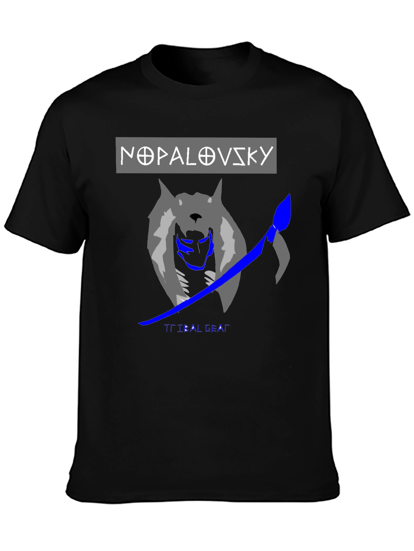 Nopalovsky Tribal Gear Wolf Graphic T-Shirt