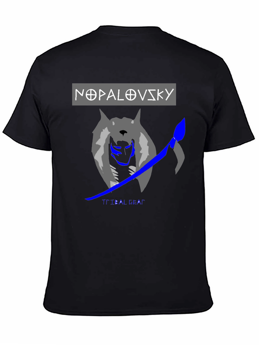 Nopalovsky Tribal Gear Wolf Graphic T-Shirt