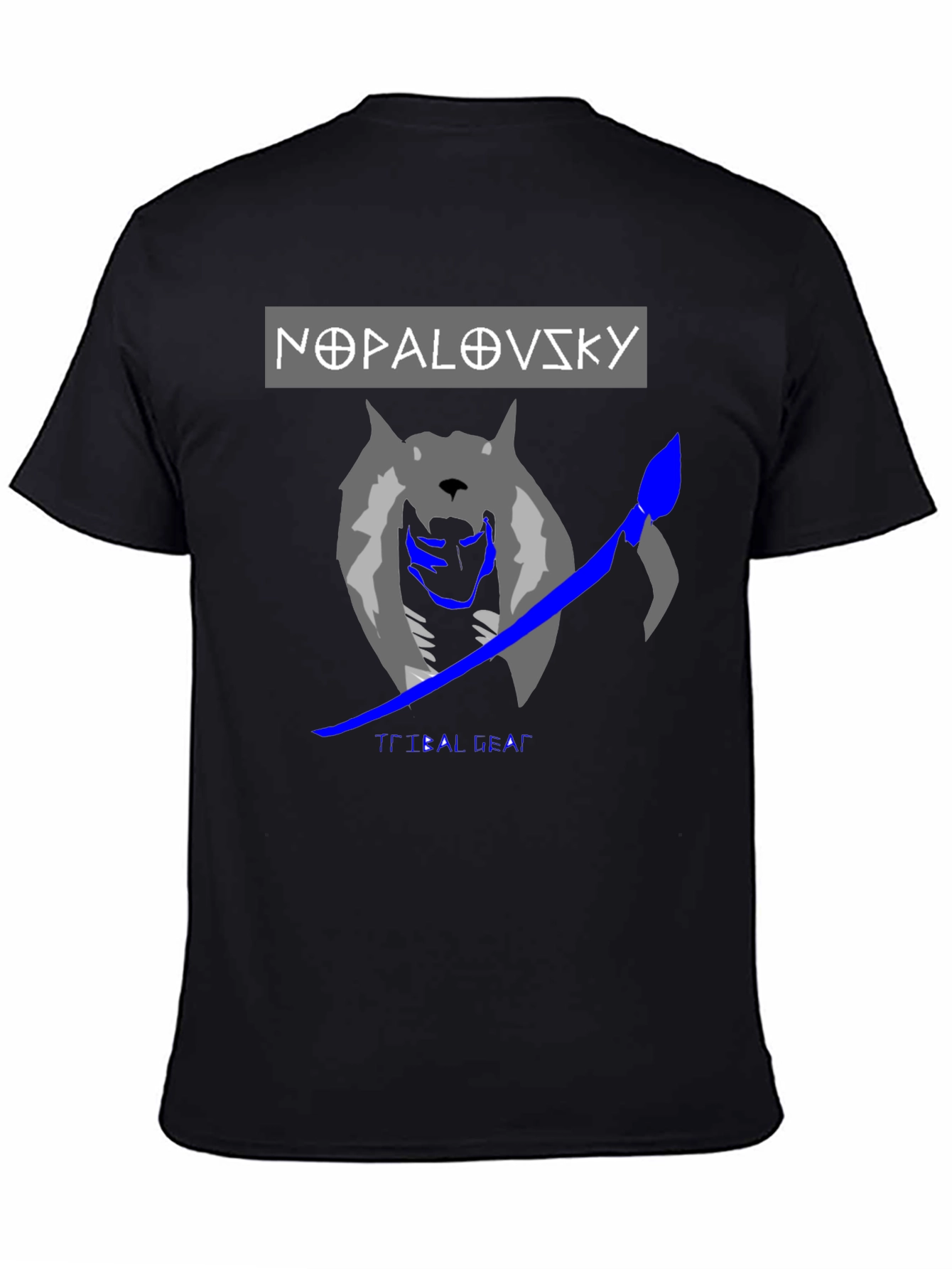 Nopalovsky Tribal Gear Wolf Graphic T-Shirt