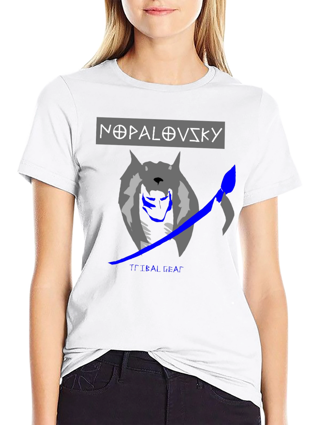 Nopalovsky Tribal Gear Wolf Graphic T-Shirt