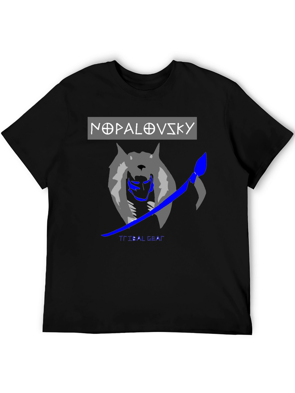 Nopalovsky Tribal Gear Wolf Graphic T-Shirt