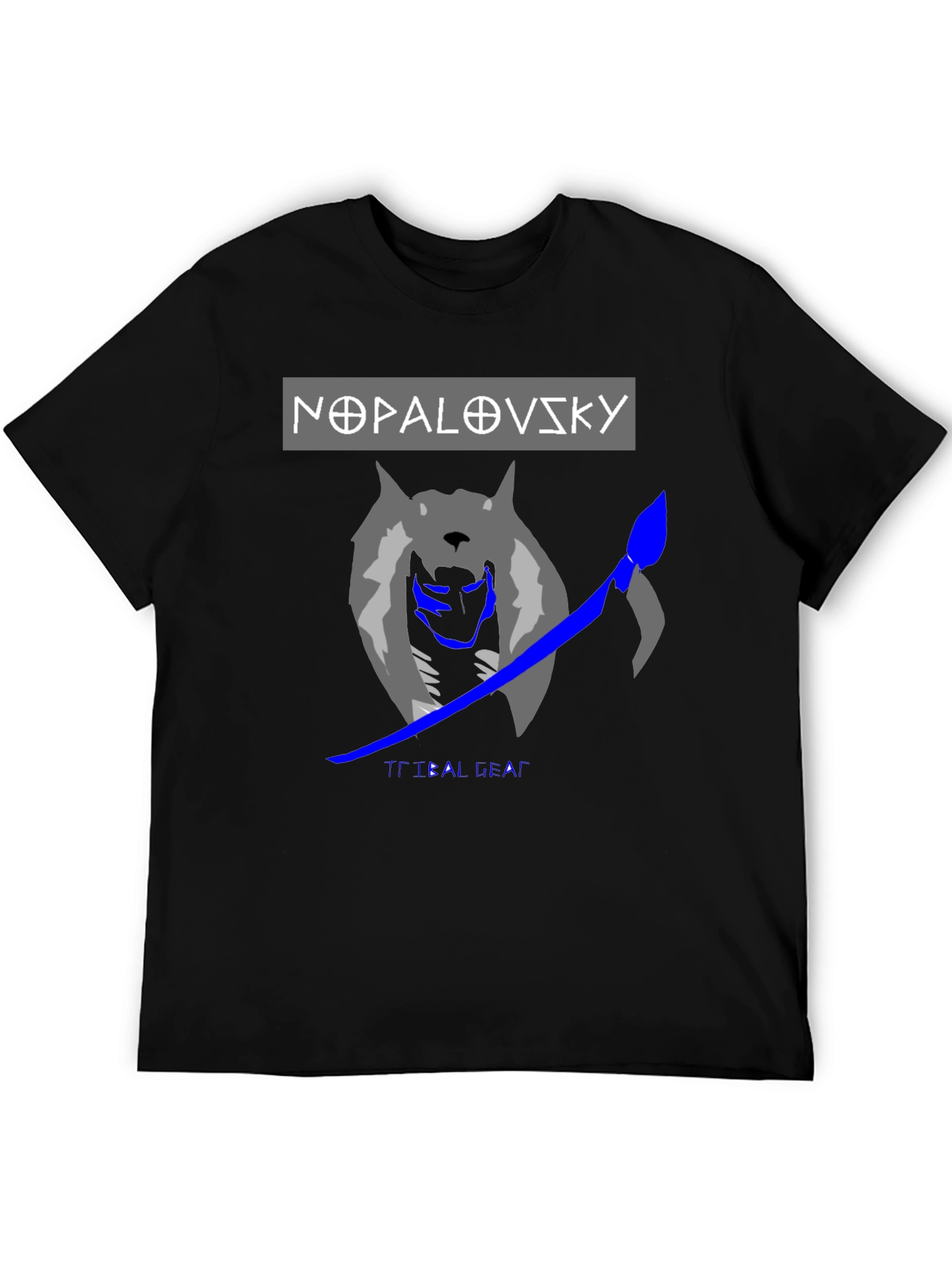 Nopalovsky Tribal Gear Wolf Graphic T-Shirt