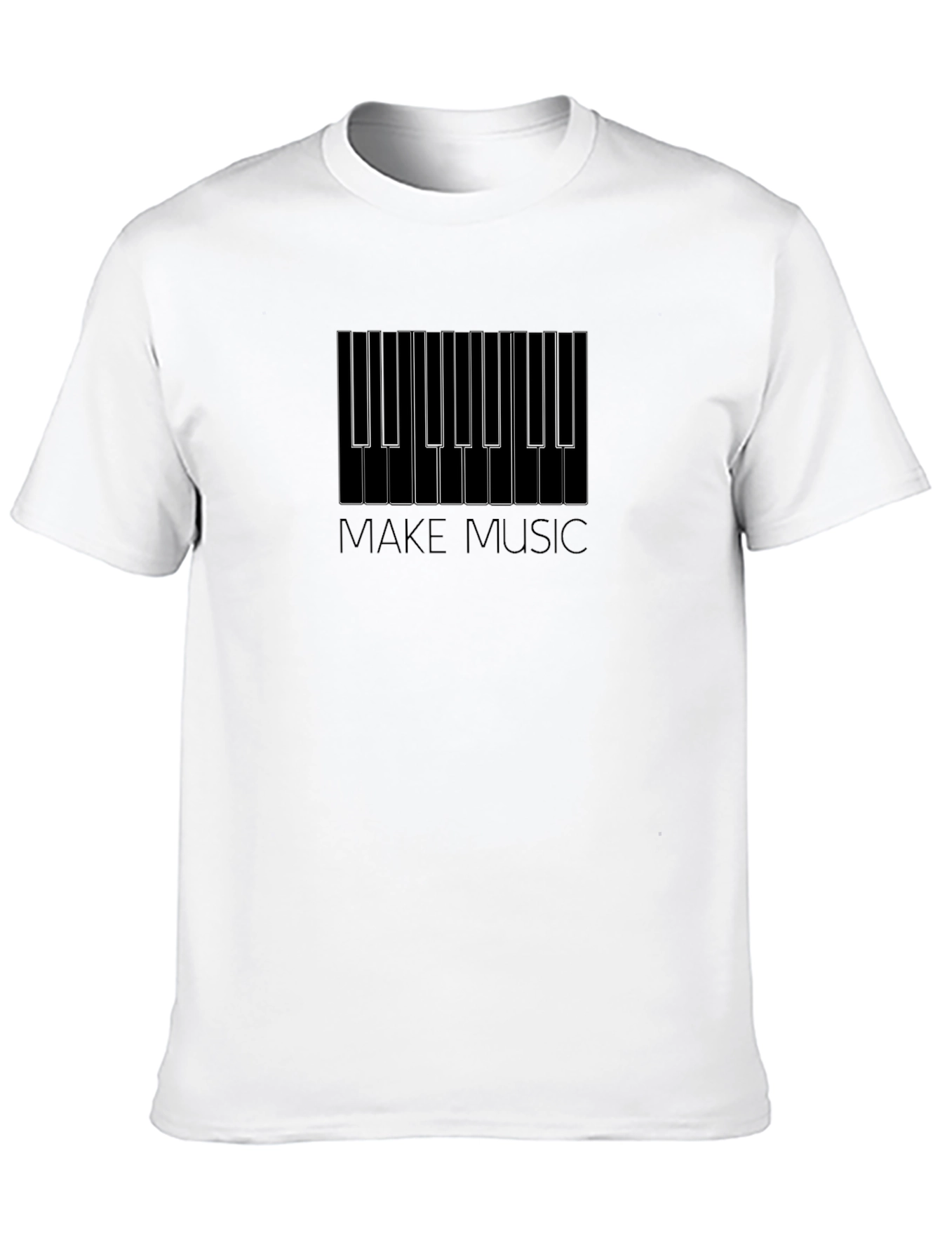 Make Music Piano Keys Graphic Tee