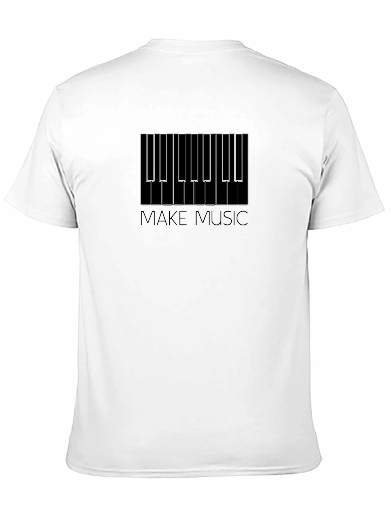 Make Music Piano Keys Graphic Tee