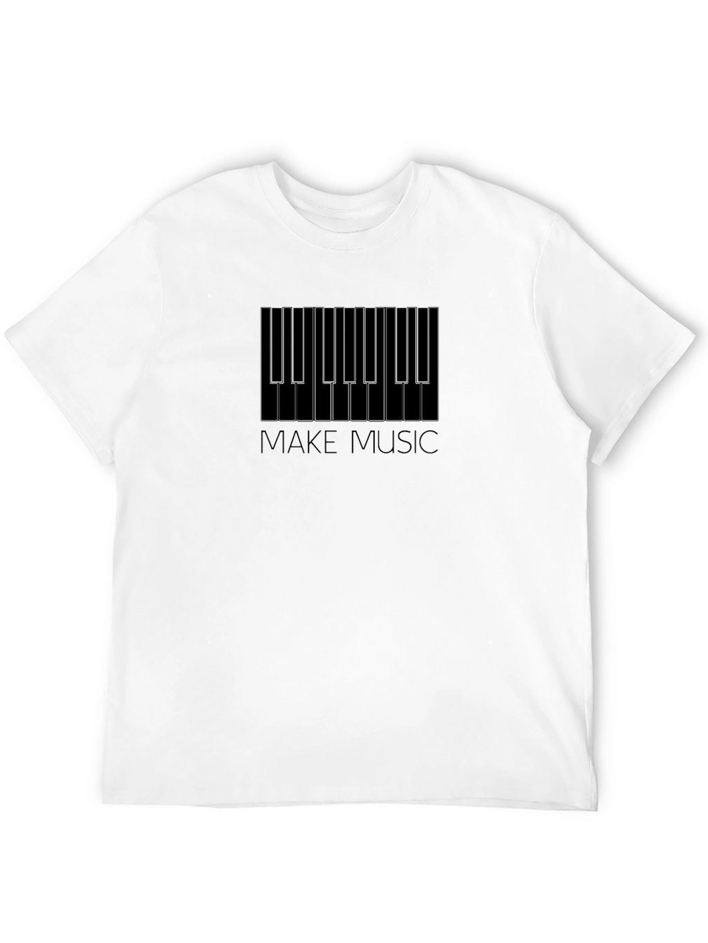Make Music Piano Keys Graphic Tee