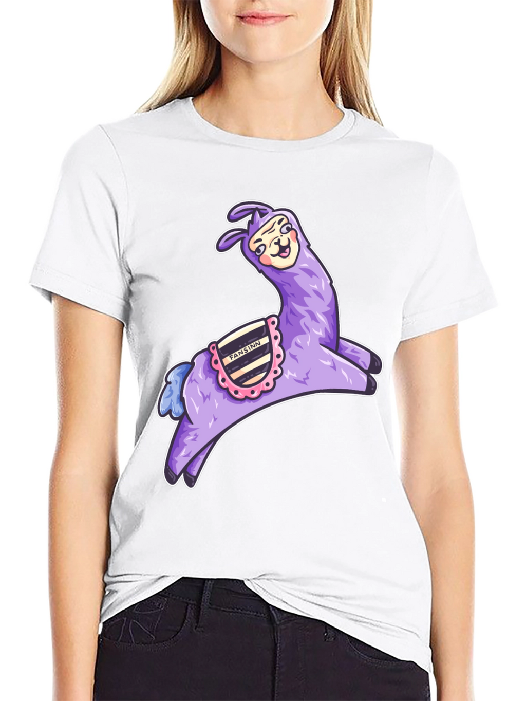 Whimsical Llama Graphic Tee - Fun & Unique Design