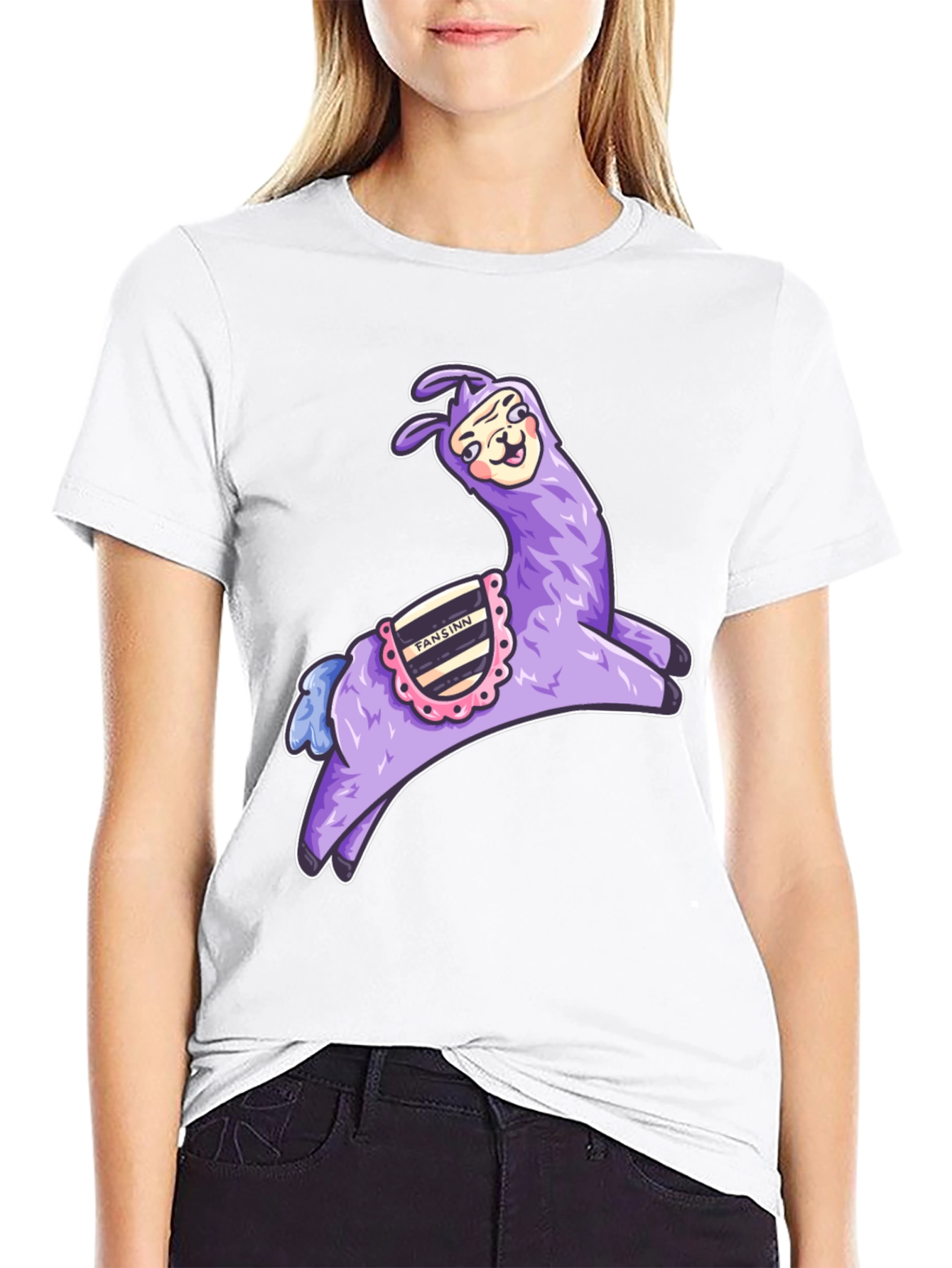 Whimsical Llama Graphic Tee - Fun & Unique Design