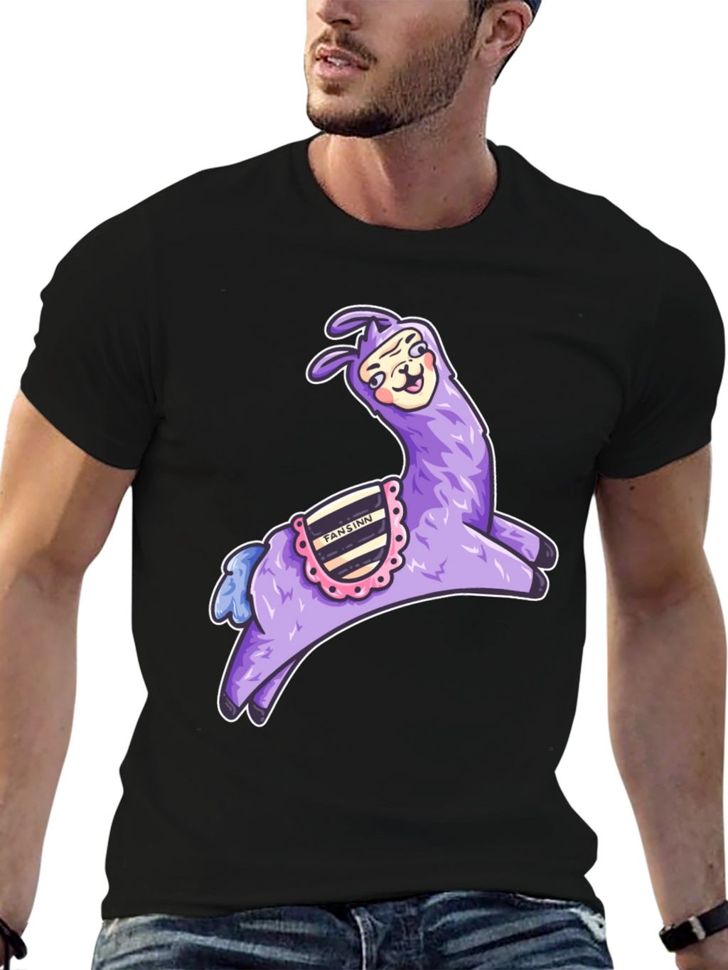 Whimsical Llama Graphic Tee - Fun & Unique Design