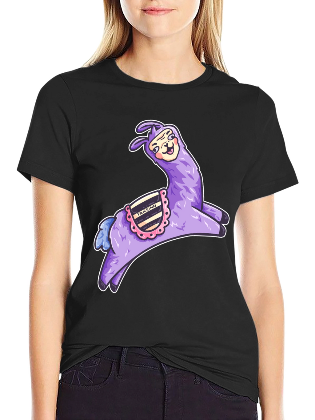 Whimsical Llama Graphic Tee - Fun & Unique Design