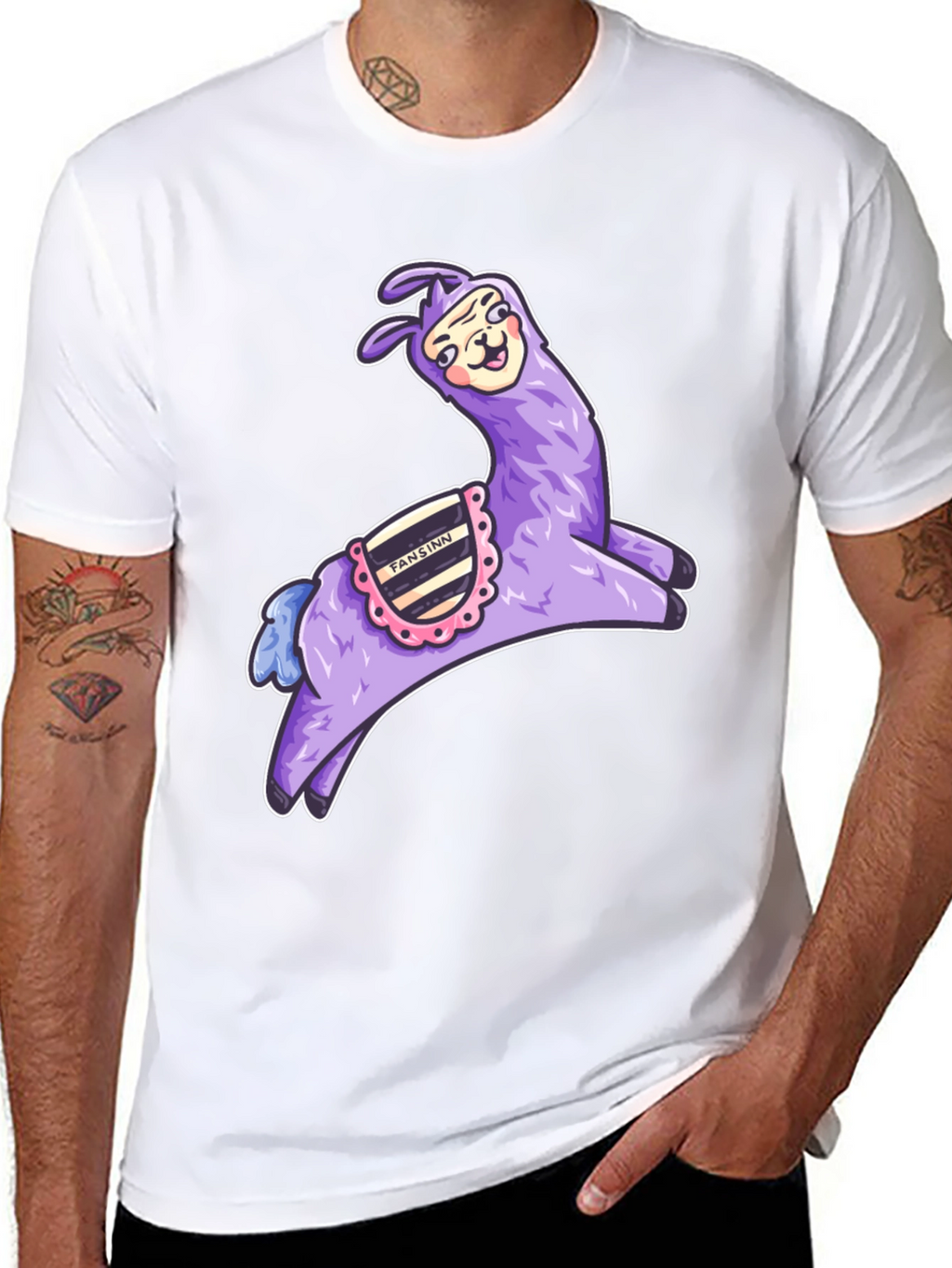 Whimsical Llama Graphic Tee - Fun & Unique Design