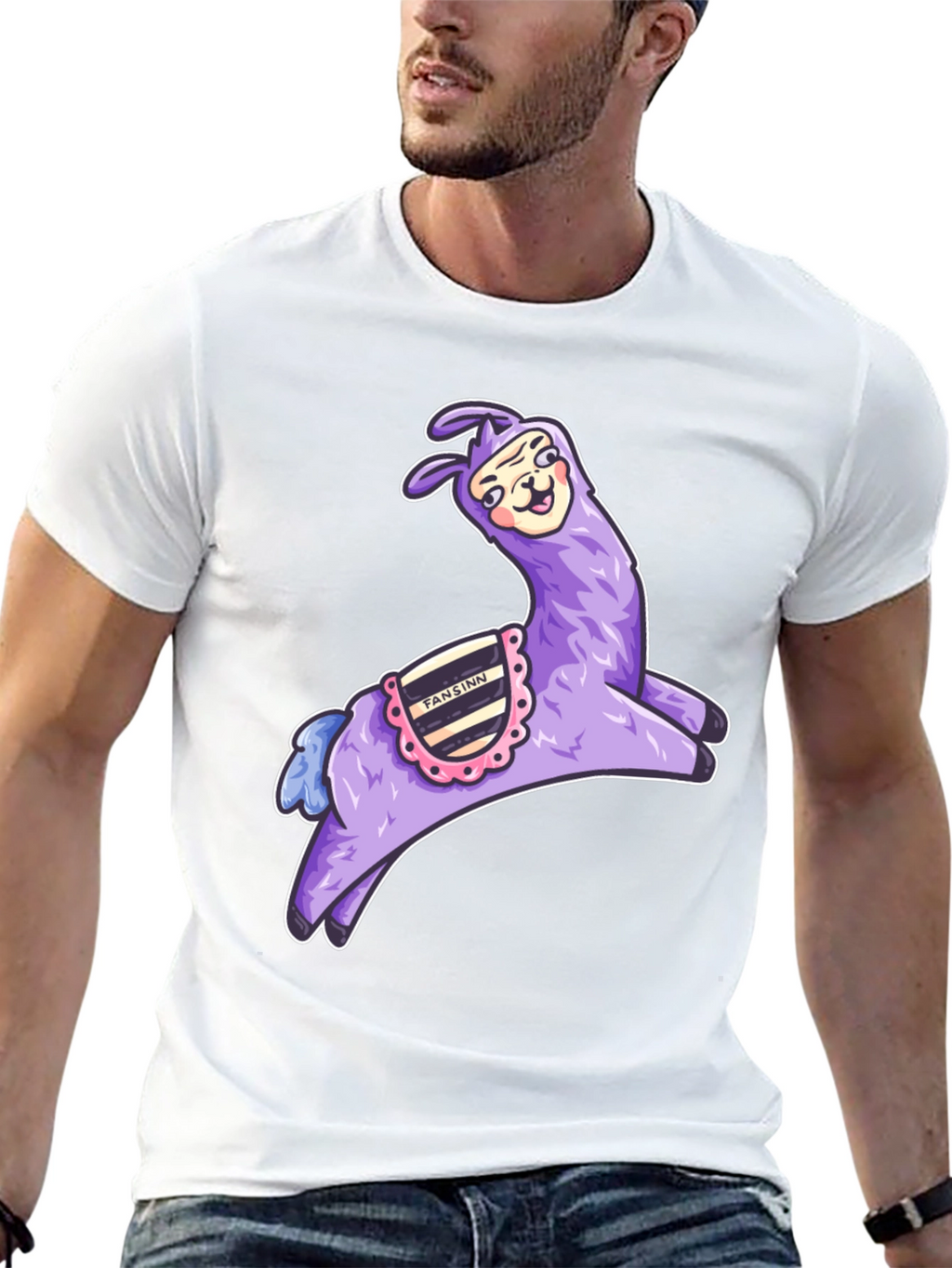 Whimsical Llama Graphic Tee - Fun & Unique Design