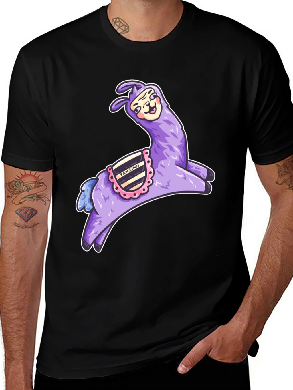 Whimsical Llama Graphic Tee - Fun & Unique Design