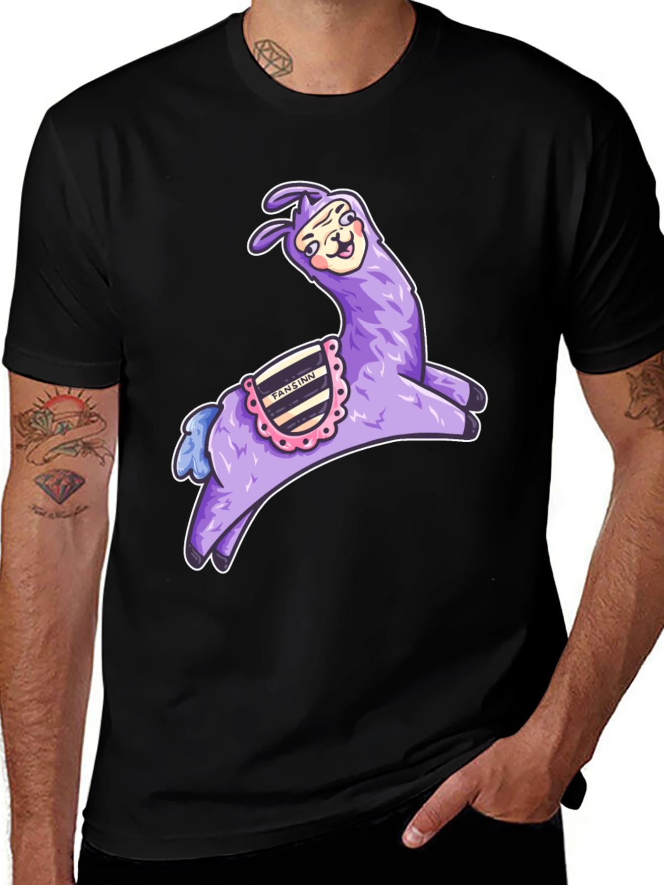 Whimsical Llama Graphic Tee - Fun & Unique Design