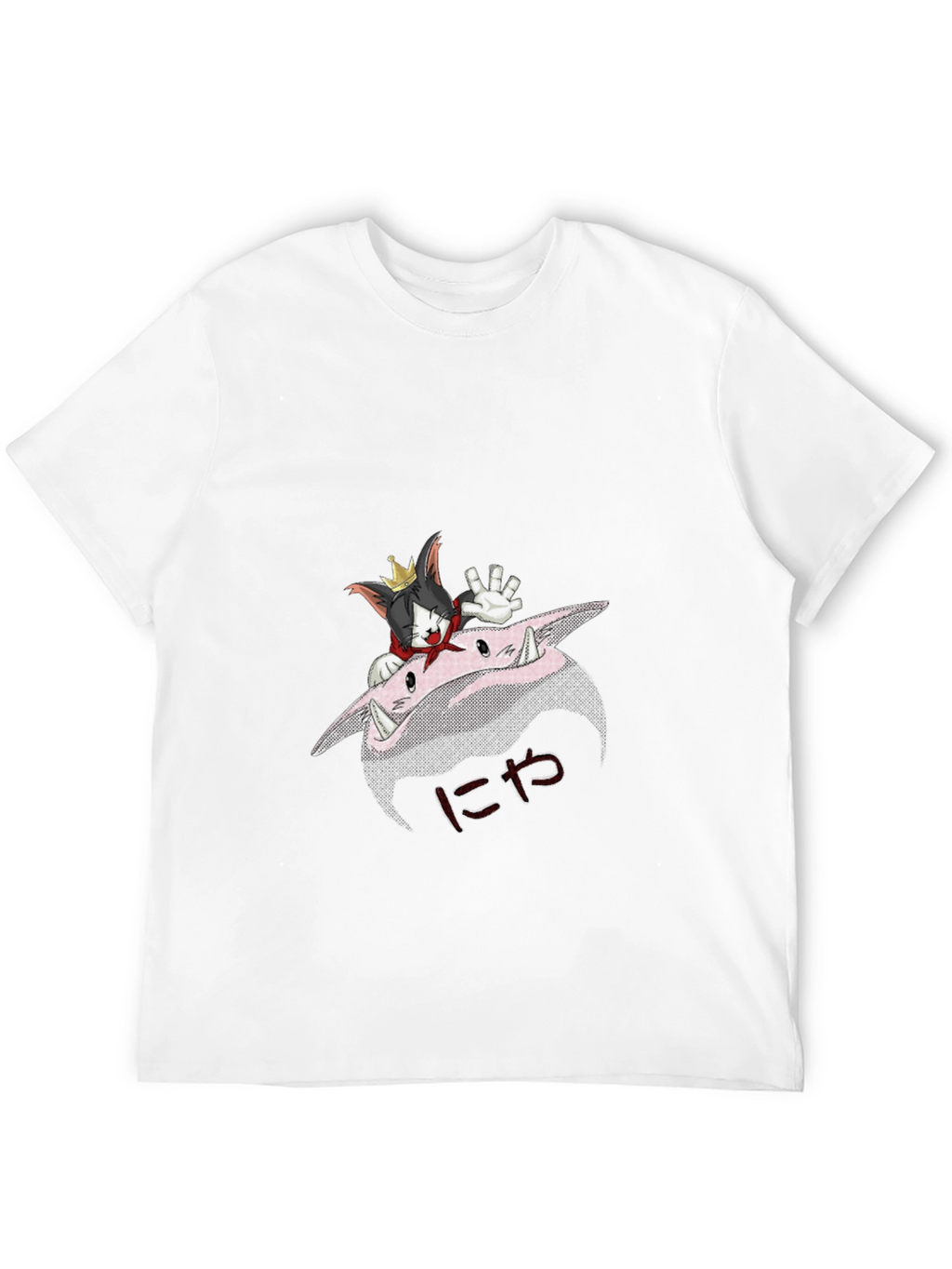 Cartoon Cat Graphic T-Shirt - Unique Design