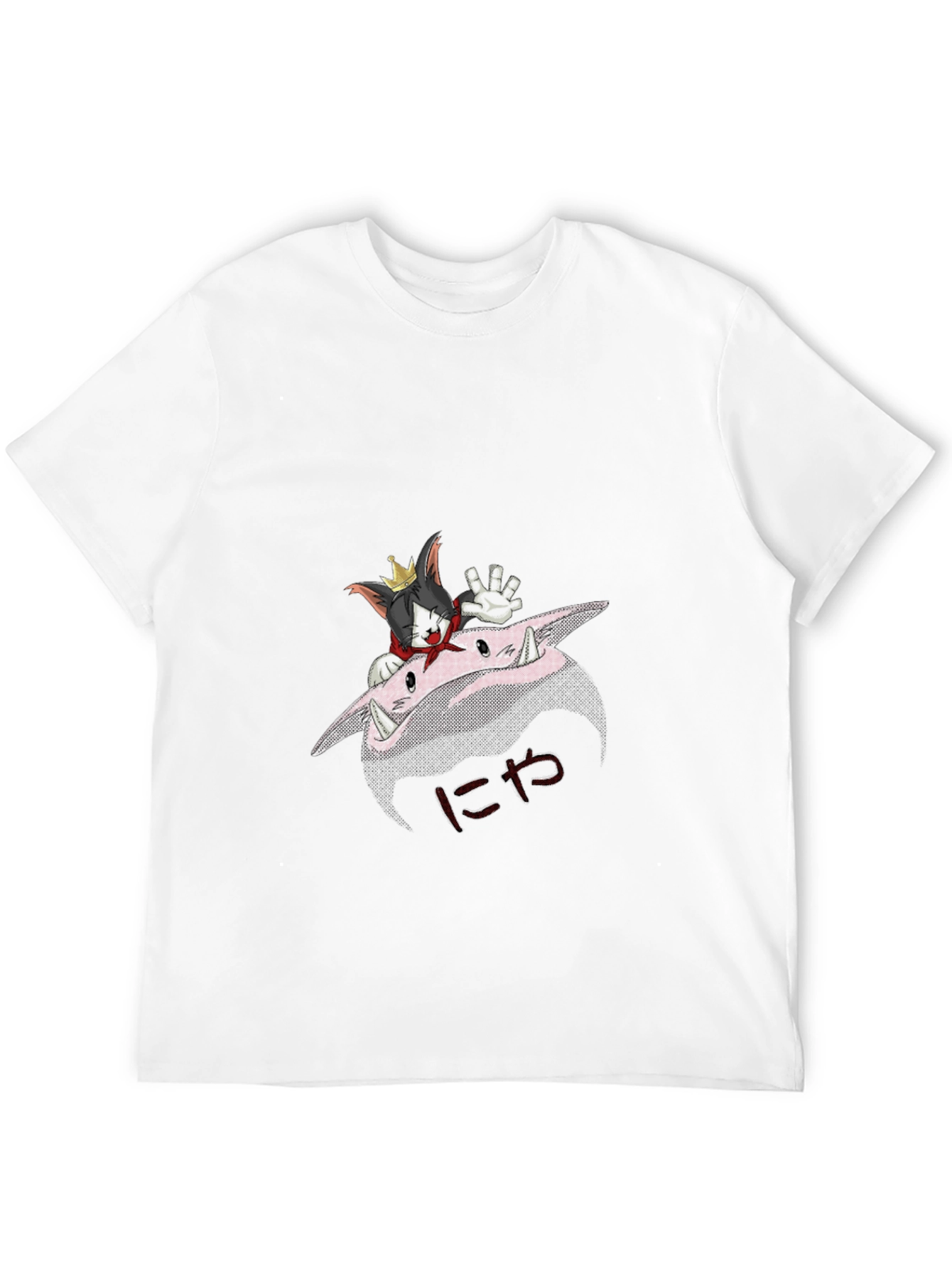 Cartoon Cat Graphic T-Shirt - Unique Design