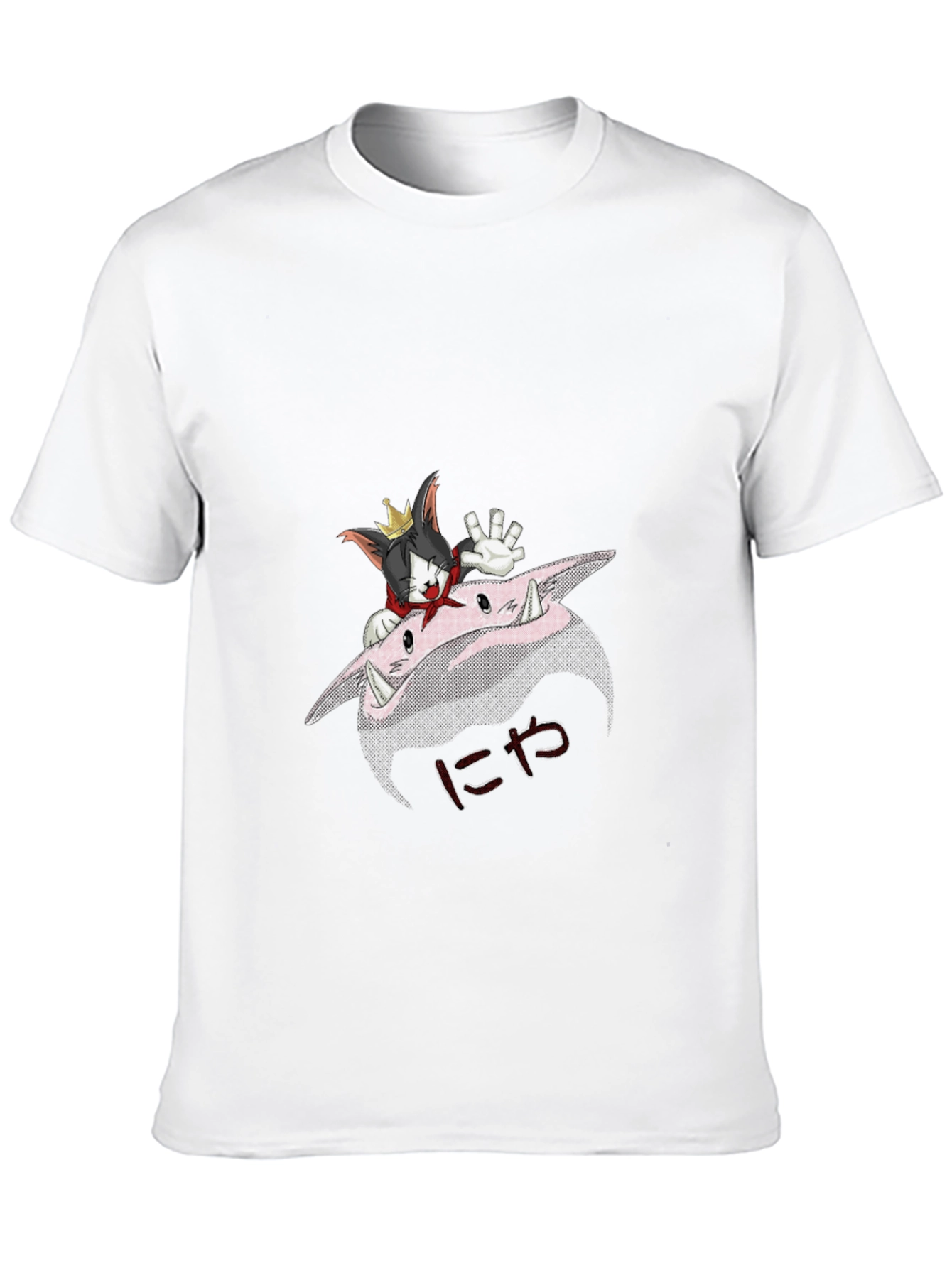 Cartoon Cat Graphic T-Shirt - Unique Design