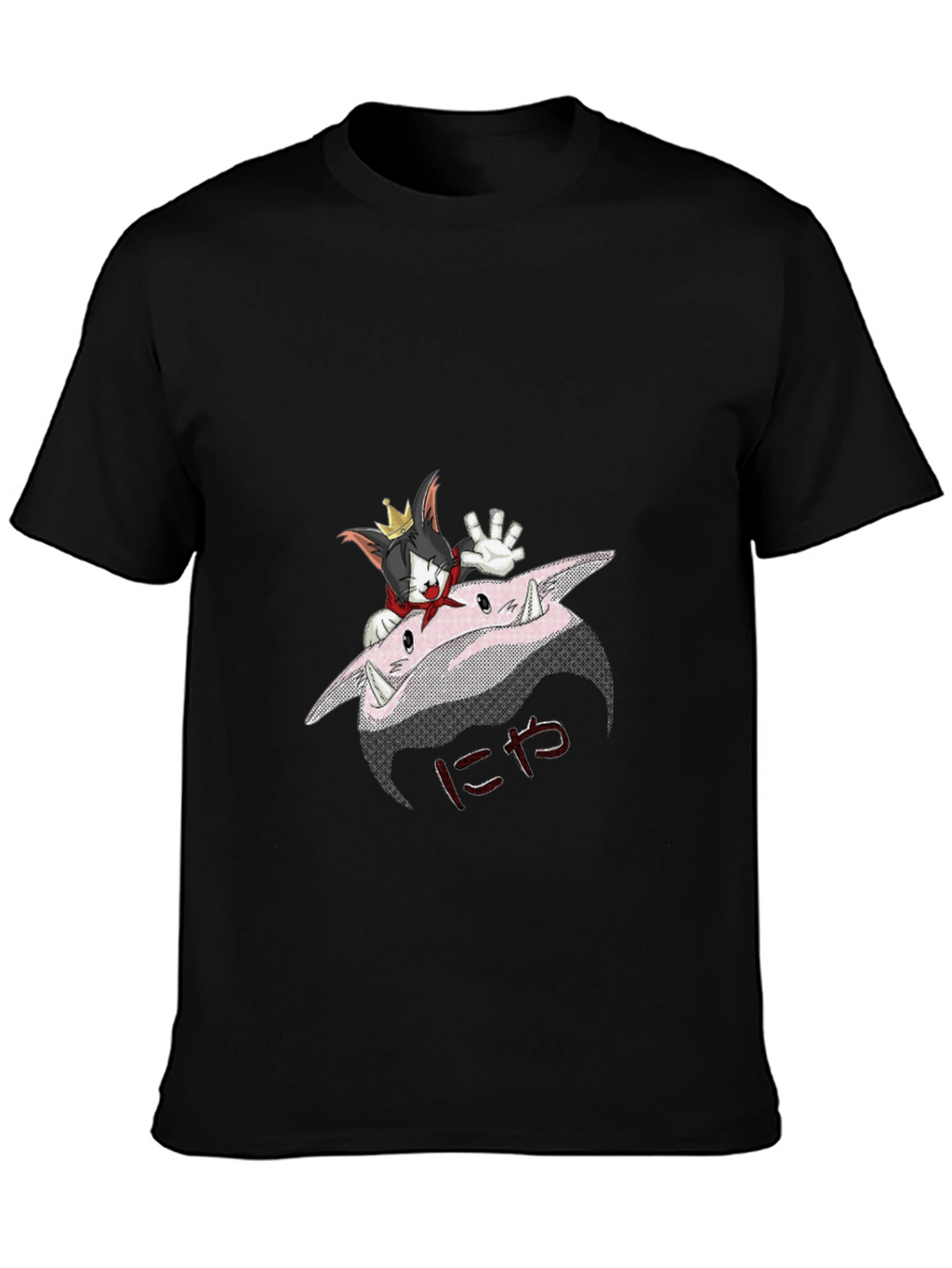 Cartoon Cat Graphic T-Shirt - Unique Design