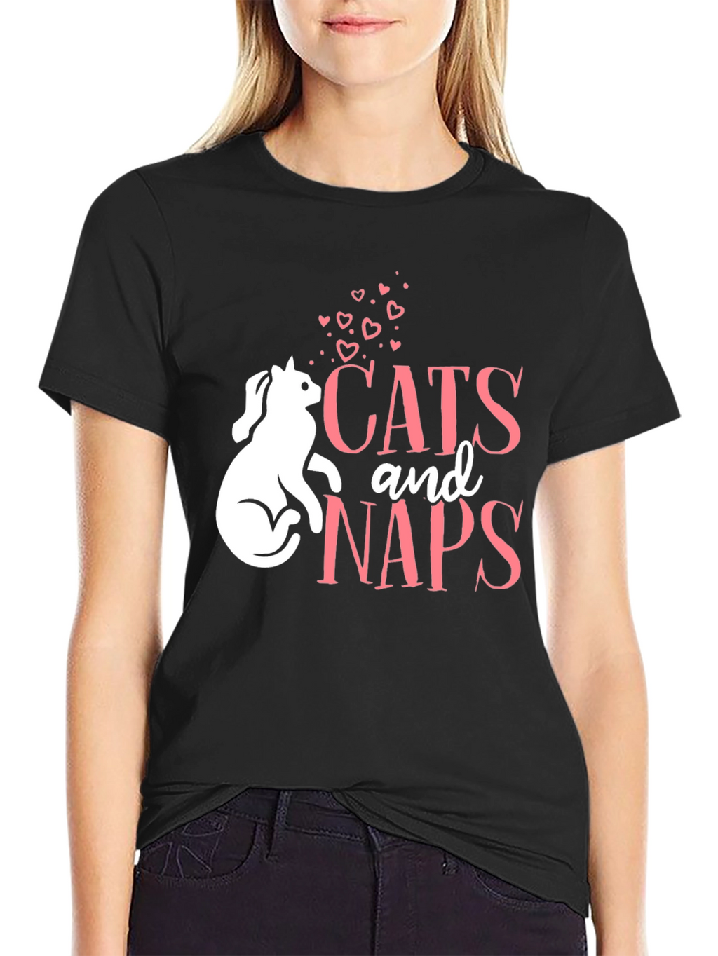 Cats and Naps T-Shirt - Cute Cat Lover Tee