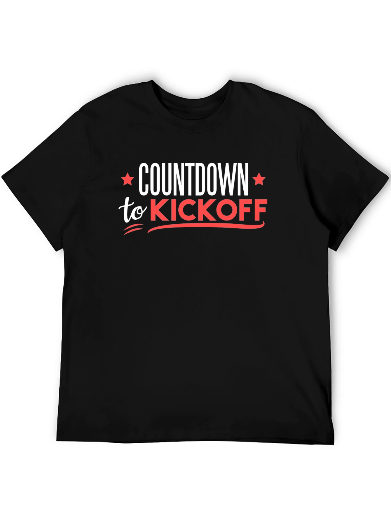 Countdown to Kickoff Black Graphic Tee