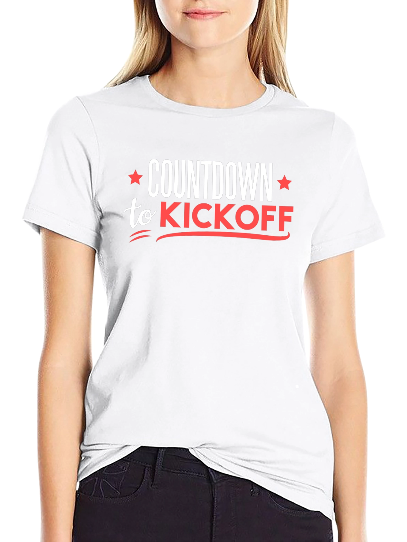 Countdown to Kickoff Black Graphic Tee