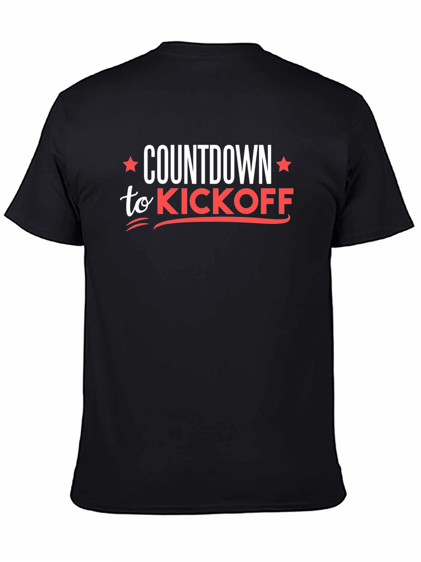 Countdown to Kickoff Black Graphic Tee