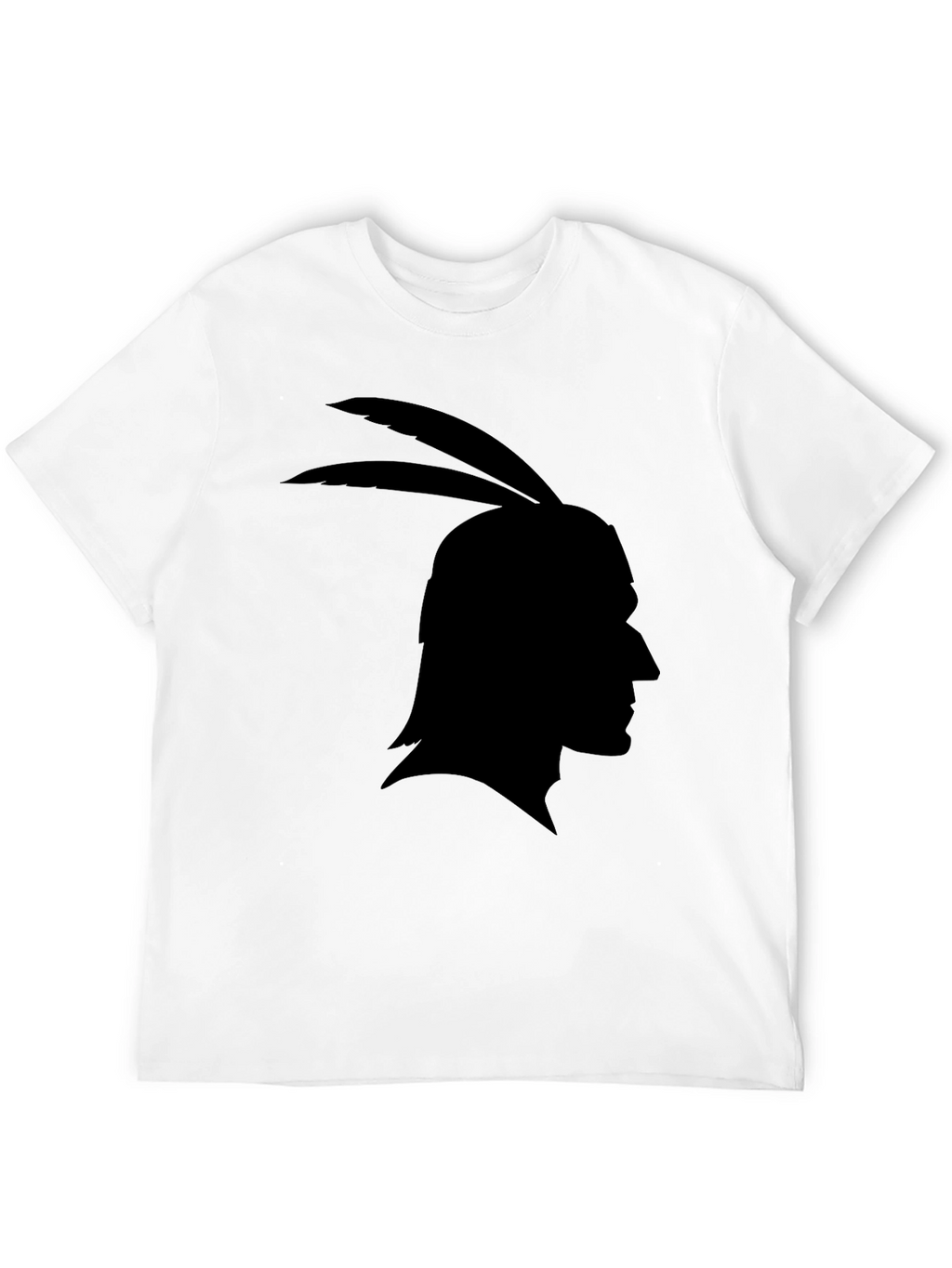Native American Silhouette Black T-Shirt