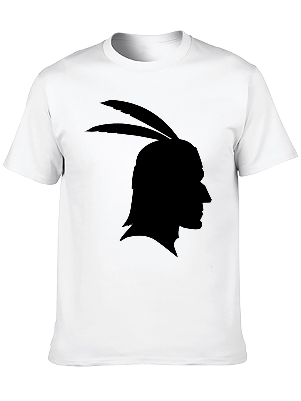 Native American Silhouette Black T-Shirt