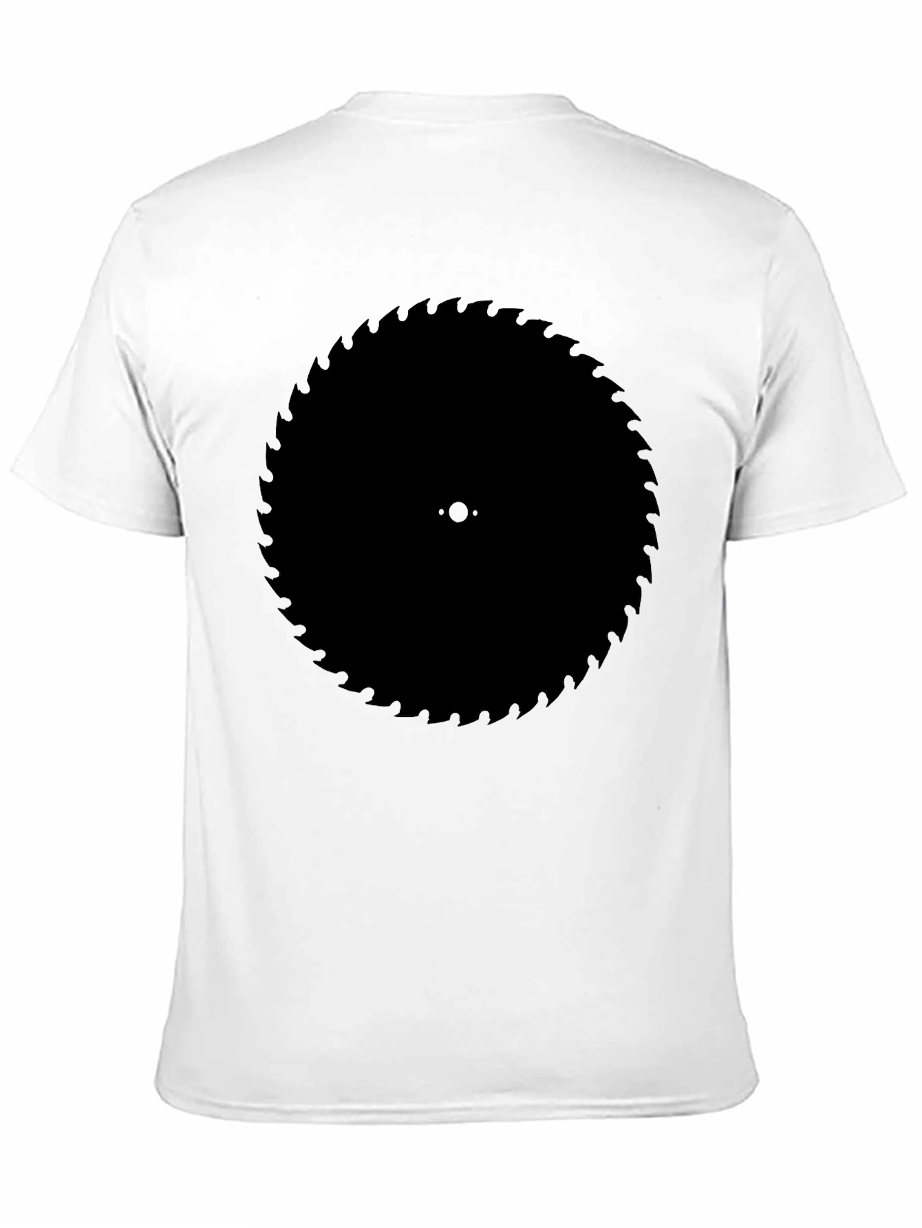Black Circular Saw Blade Graphic Tee