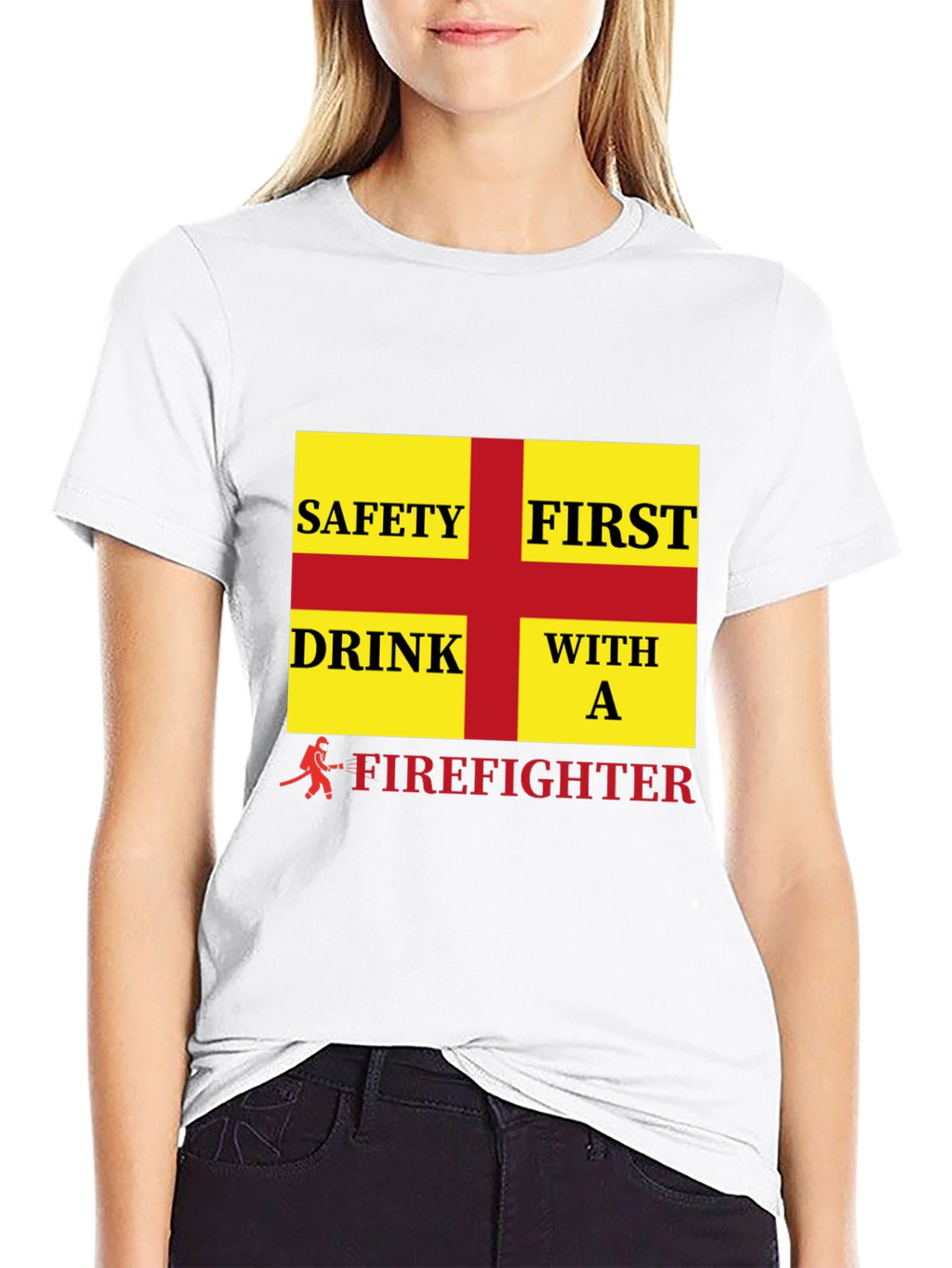Firefighter Safety First Drink T-Shirt