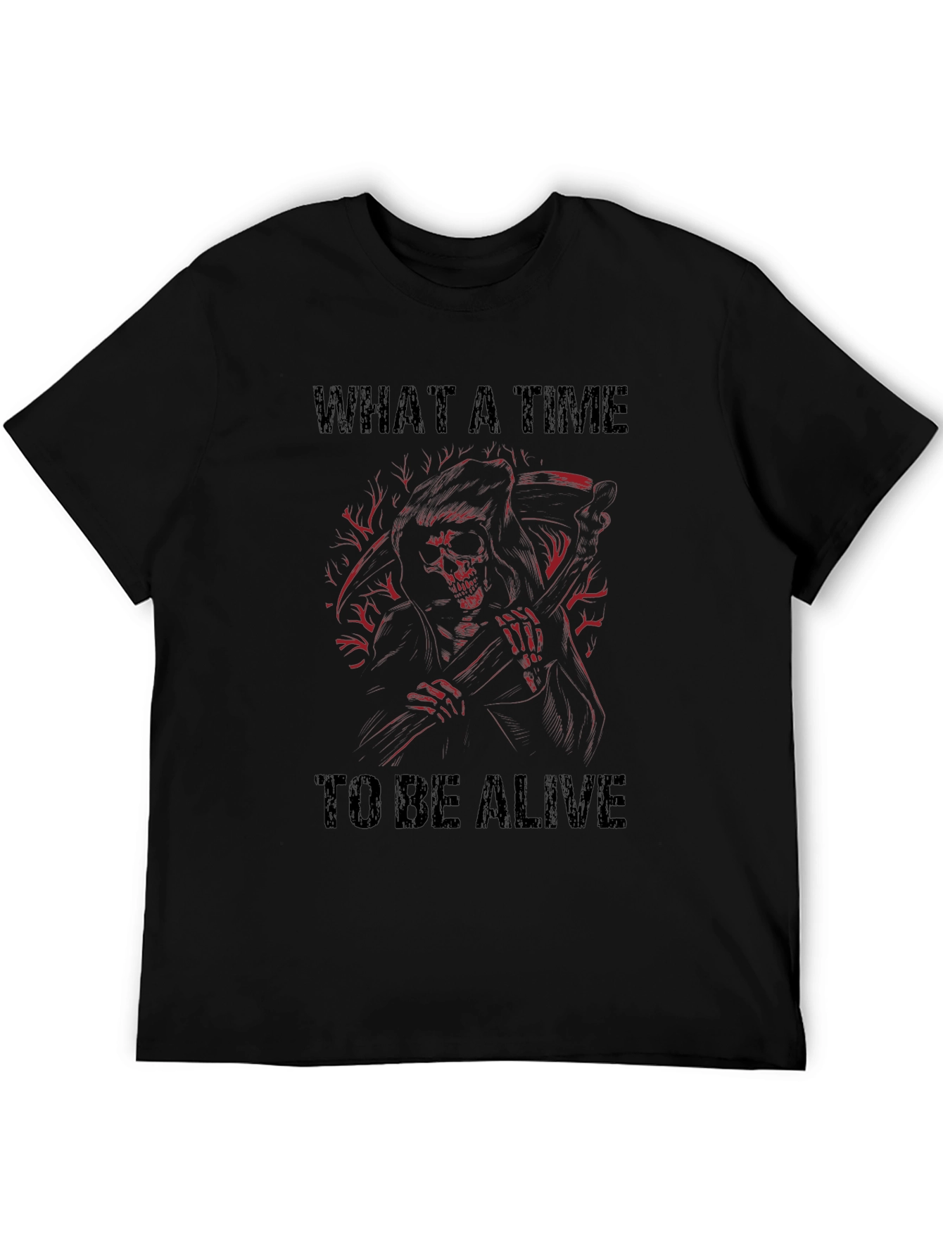 Grim Reaper Graphic Tee - What a Time to Be Alive