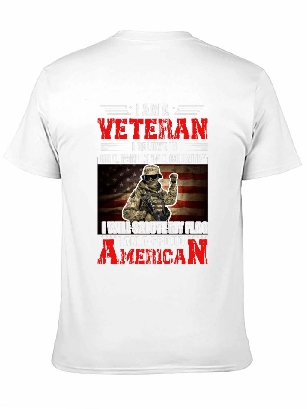 I am a Veteran T-Shirt - Patriotic American Pride