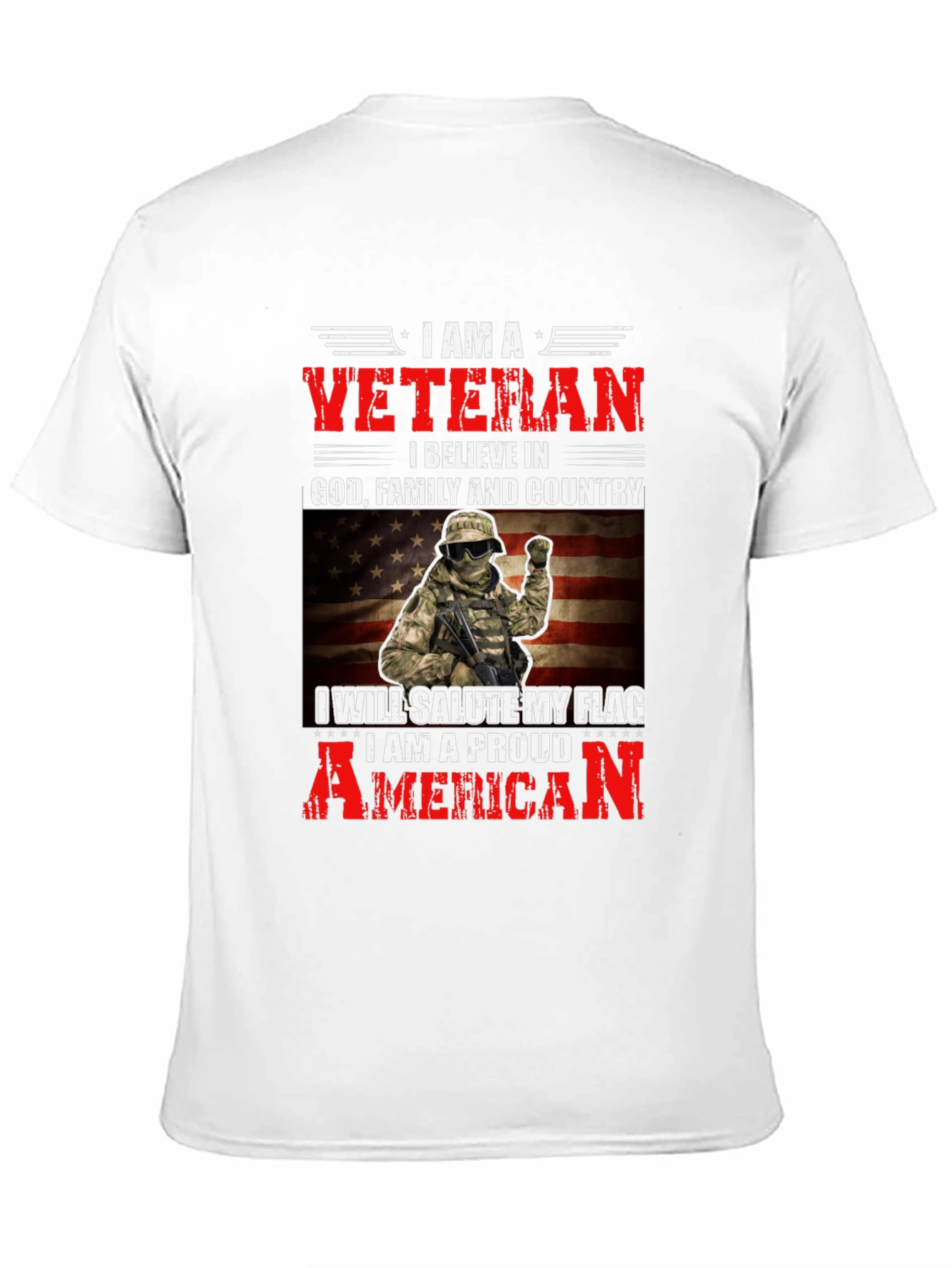 I am a Veteran T-Shirt - Patriotic American Pride