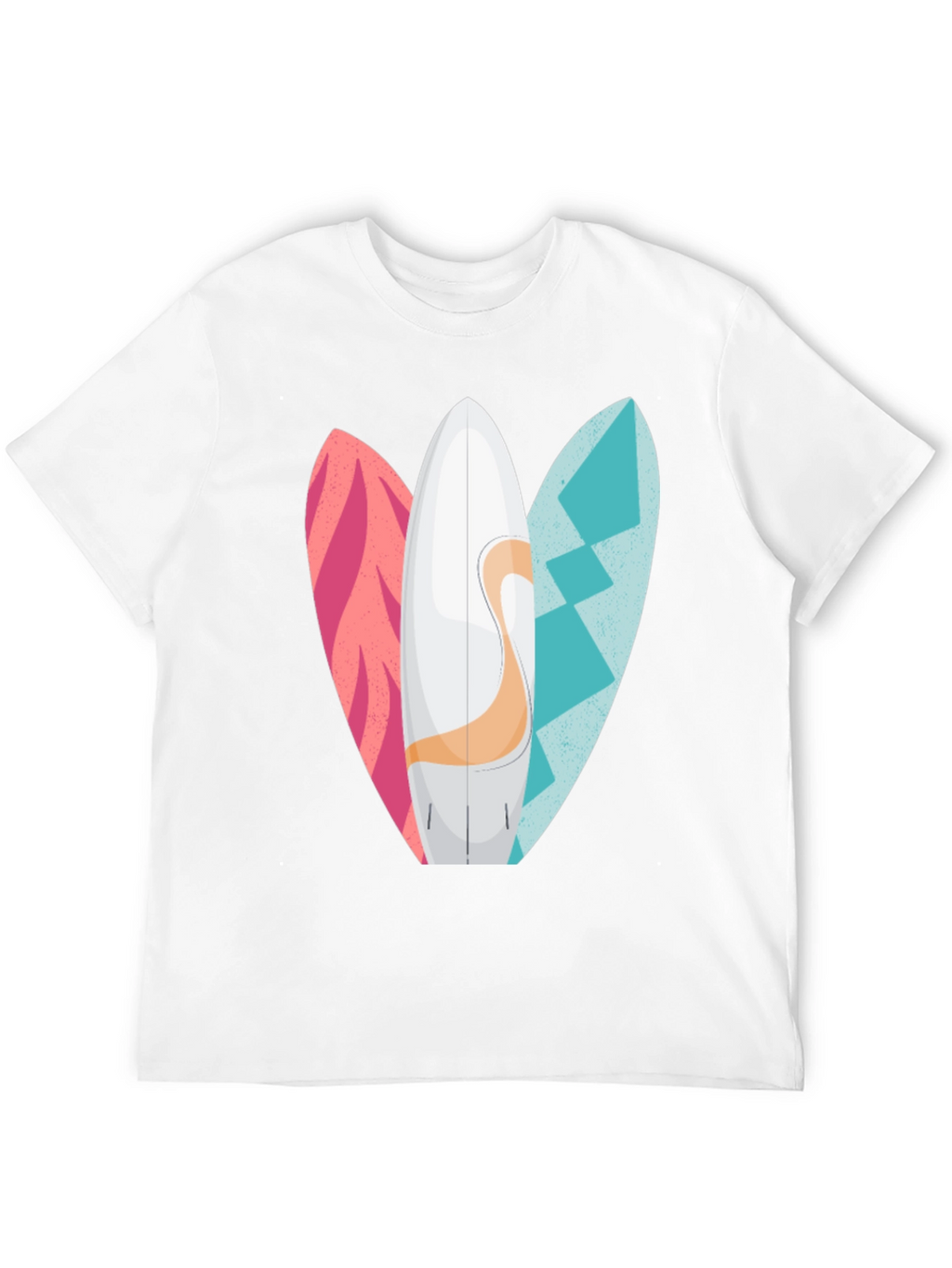 Surfboards Graphic Mens Black T-Shirt